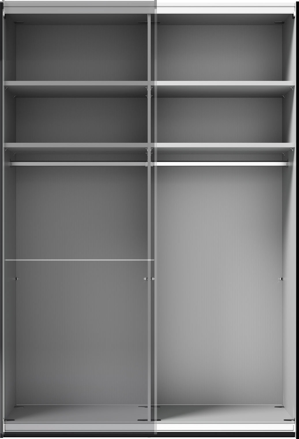 Musterring Schwebetürenschrank »Imola W« inkl. Einlegeböden und Kleiderstangen, mit Glastüren und Aufleistungen