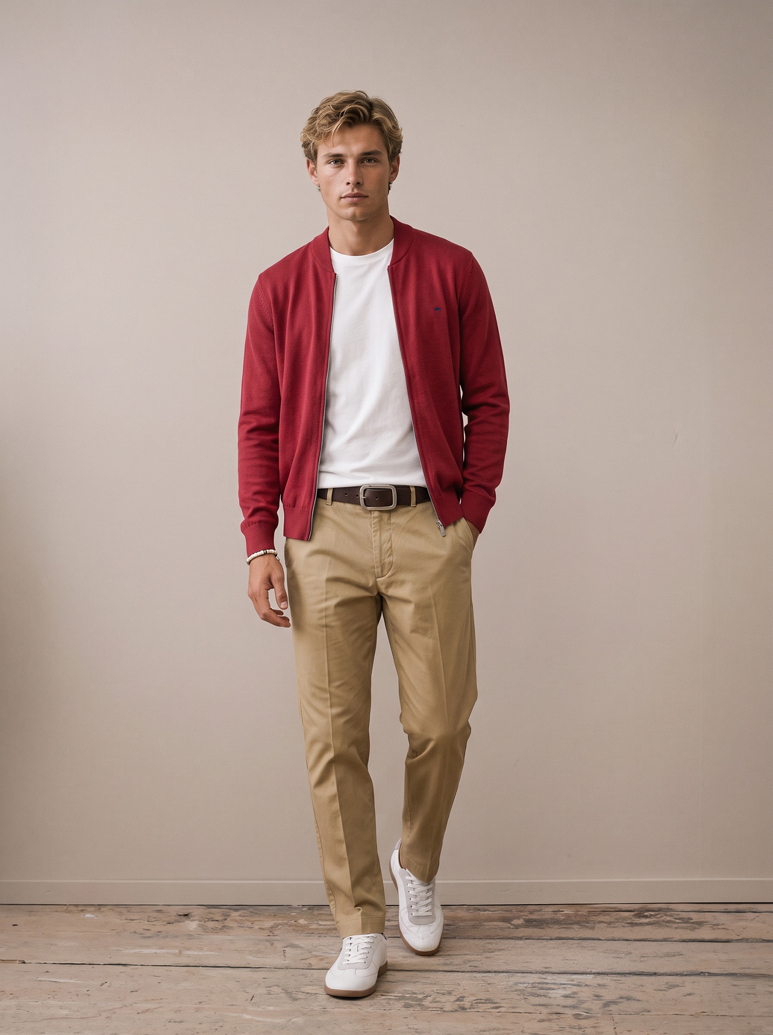 FYNCH-HATTON Strickjacke mit Logostickerei