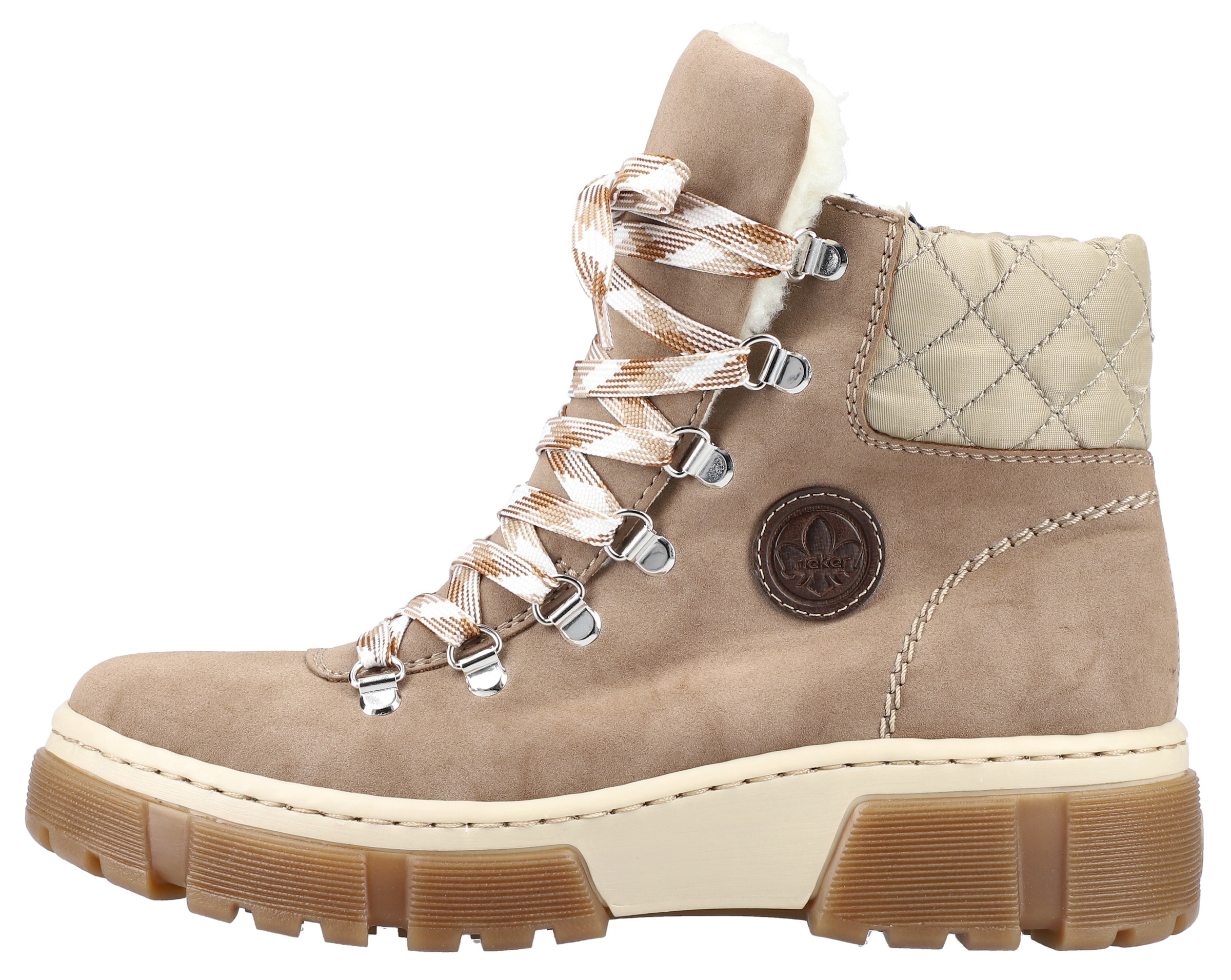 Rieker Winterboots, mit gestepptem Schaftrand