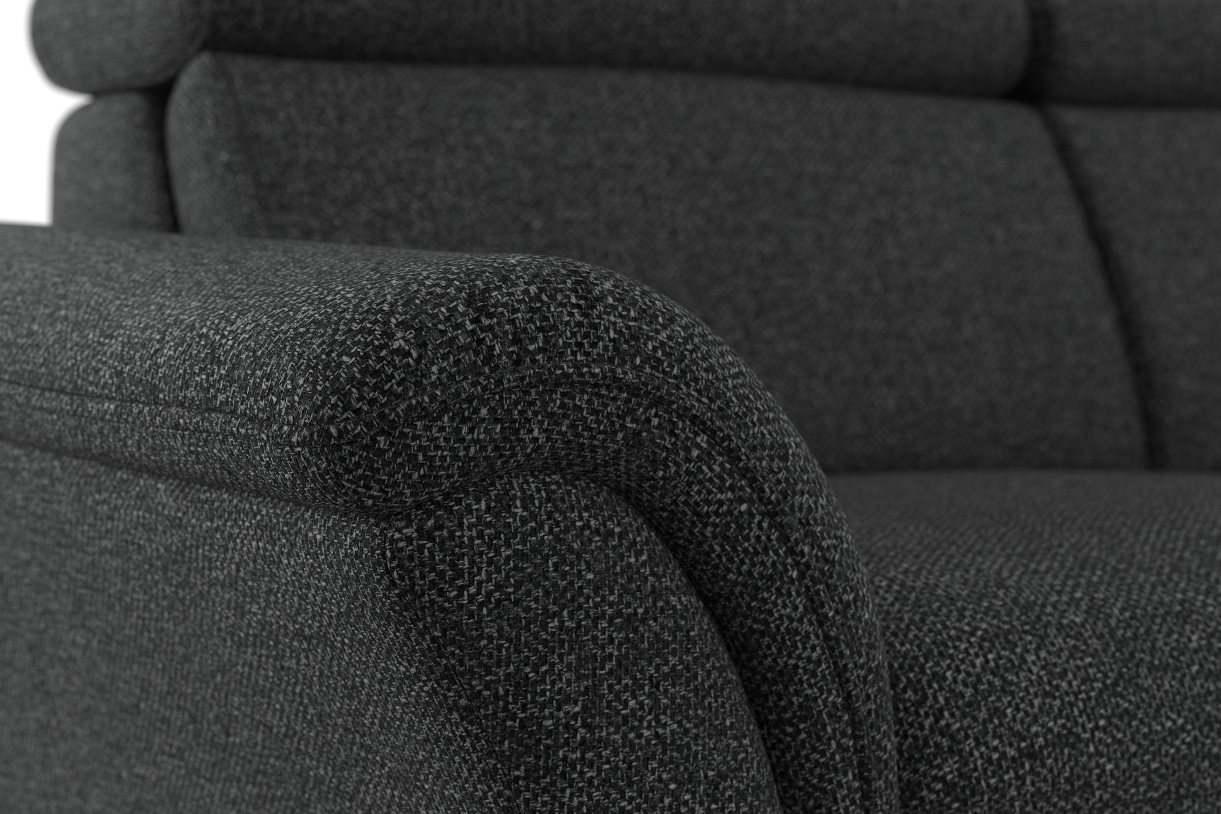 Home affaire Ecksofa »Lindgren L-Form«, wahlweise mit Bett mit klappbaren Rollen, Kasten und Kopfverstellung