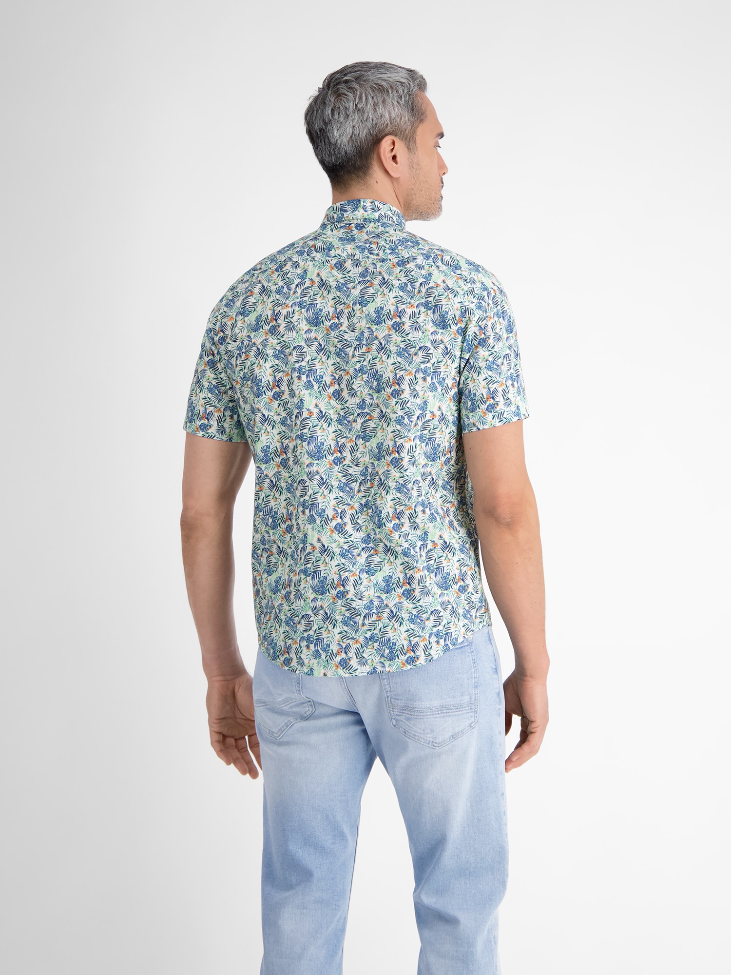 LERROS Kurzarmhemd »LERROS Herren Sommerhemd, floral bedruckt«