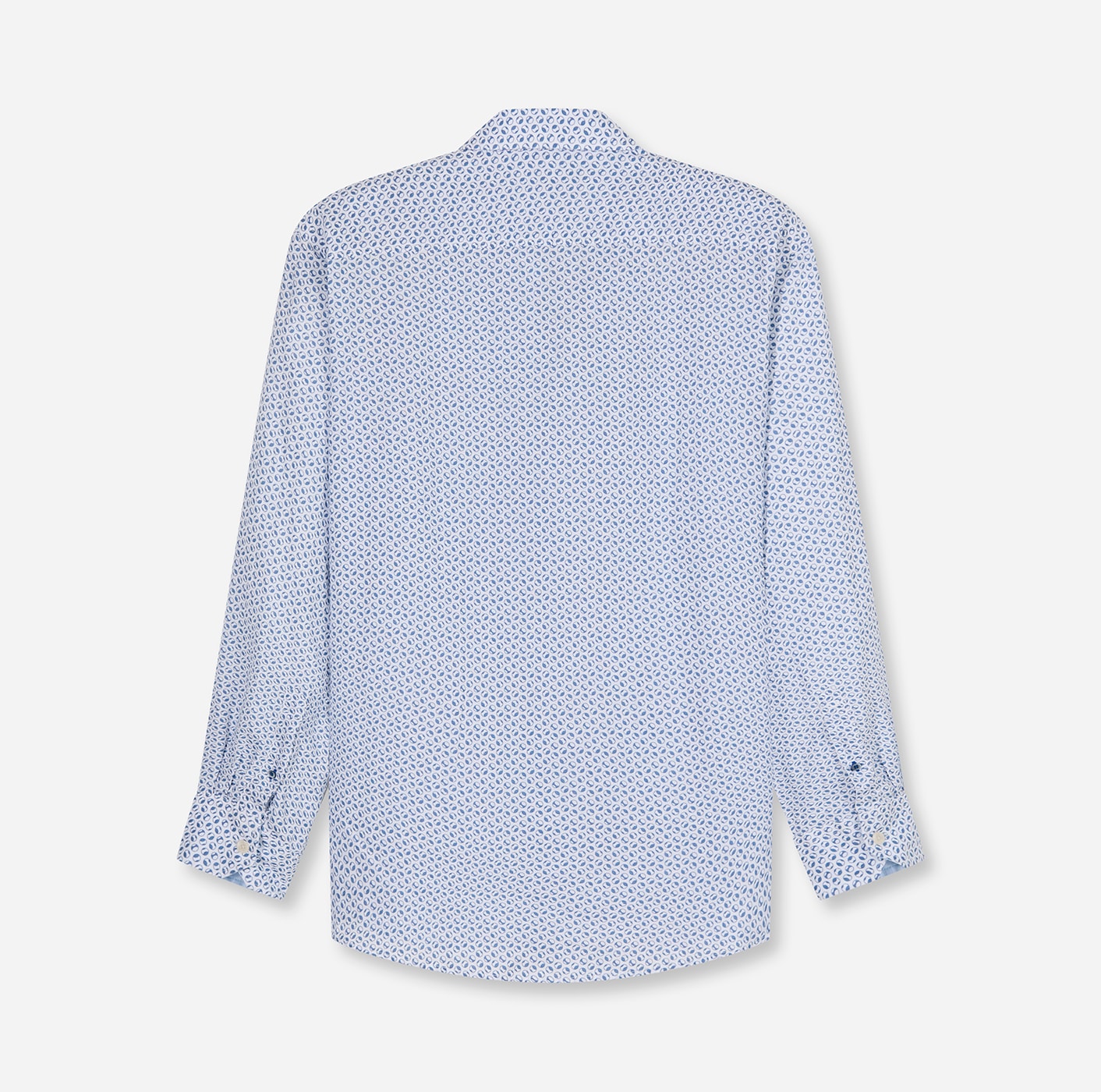 OLYMP Leinenhemd mit Minimal-Muster, aus Leinen, regular fit