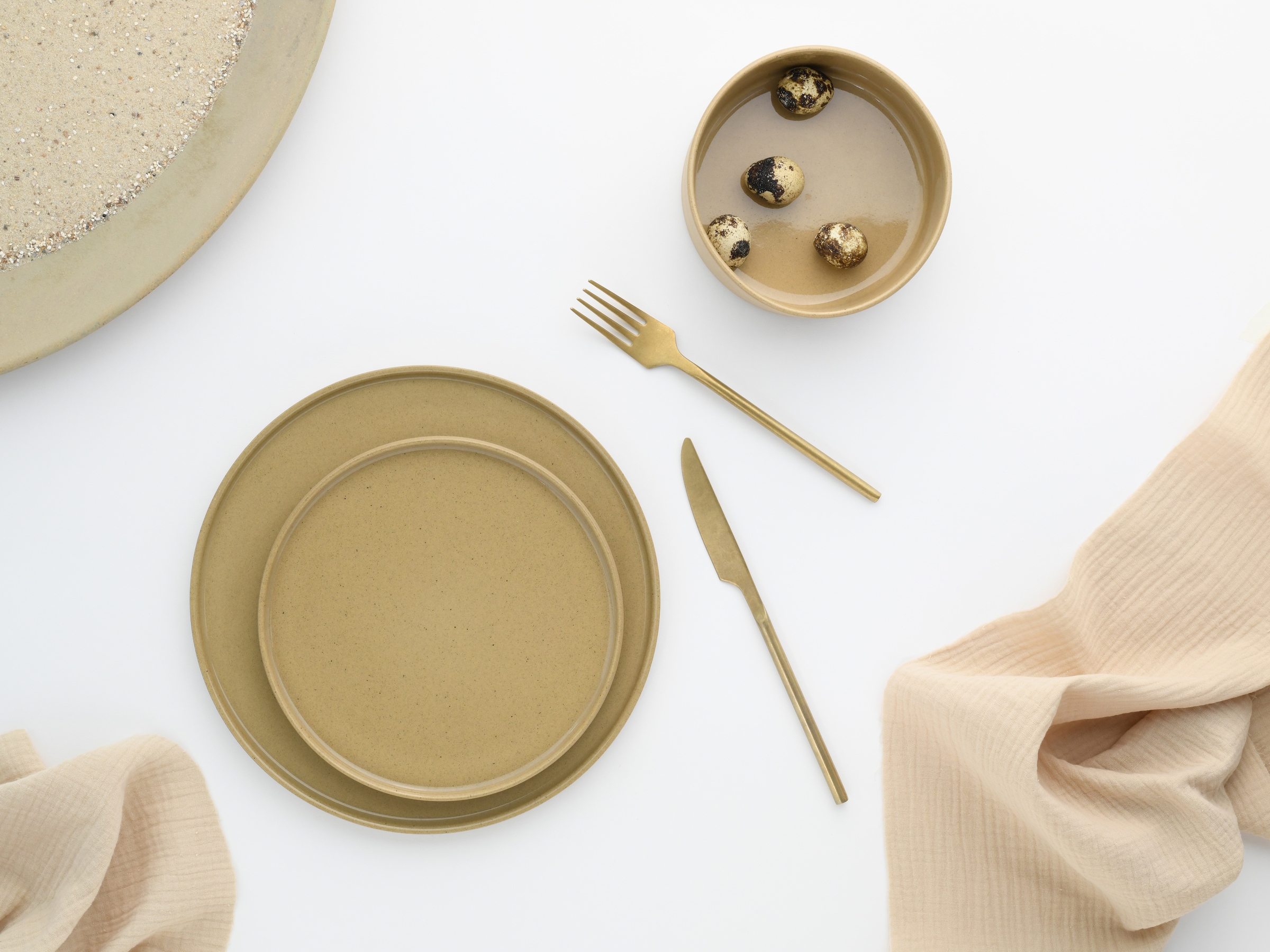 CreaTable Dessertteller »Futuro«, (Set, 4 St.), Teller Set für 4 Personen, Ø 20 cm, Steinzeug
