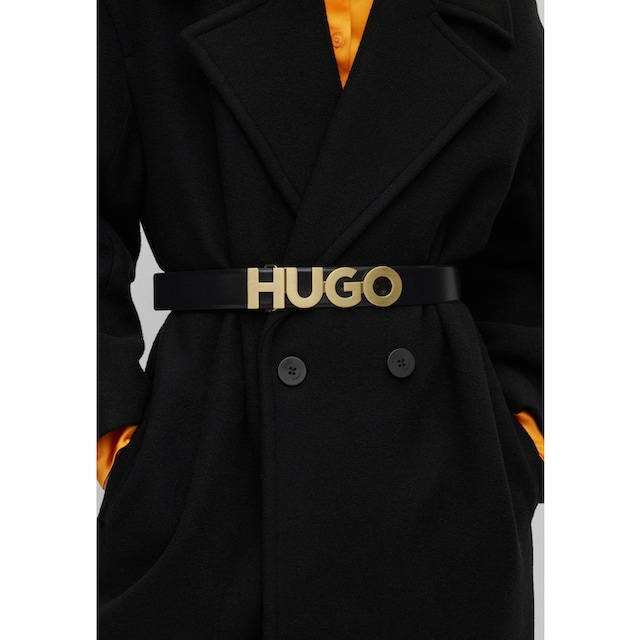 HUGO Ledergürtel, mit Logo-Schliesse kaufen