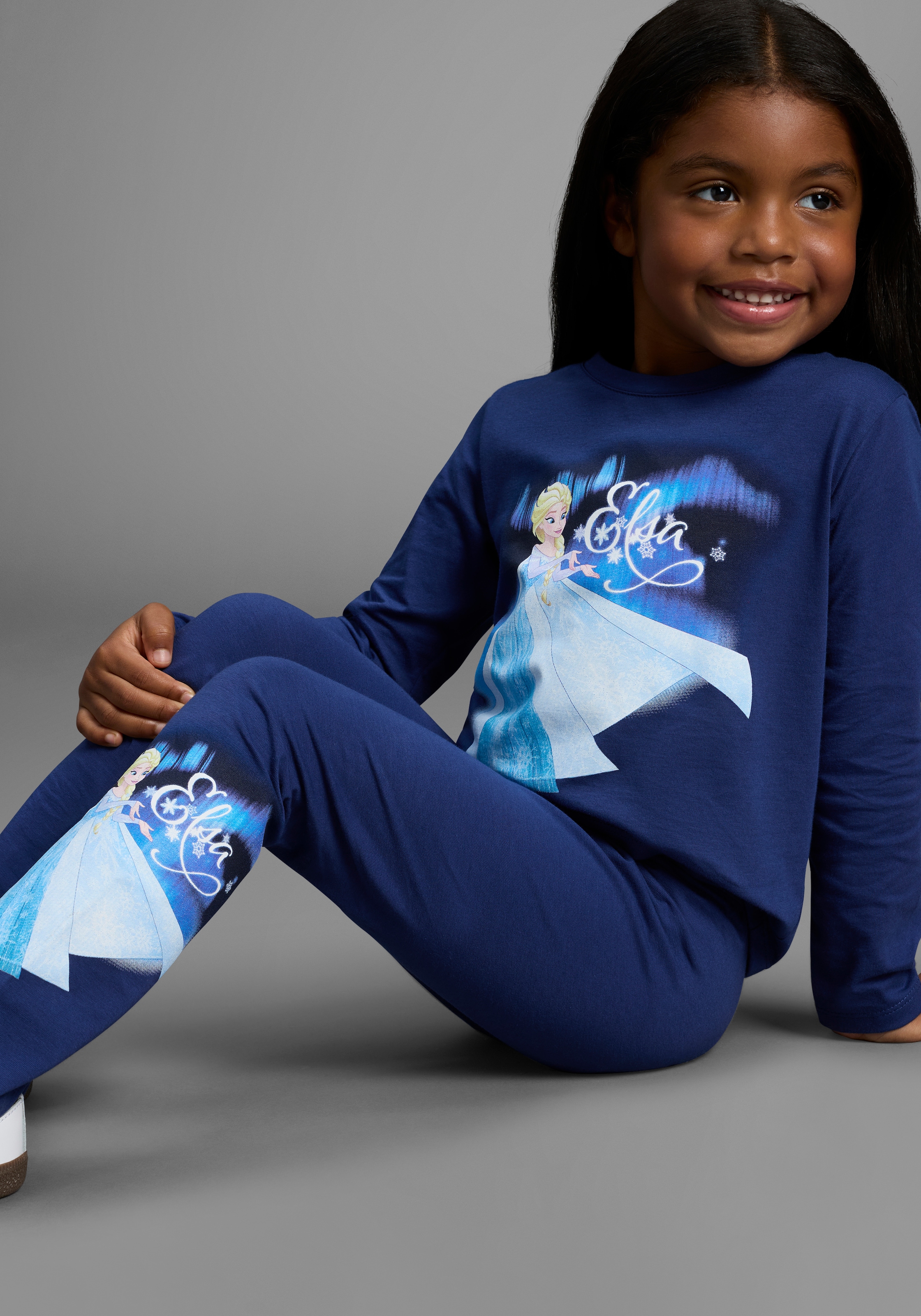 KIDSWORLD Langarmshirt & Leggings »Disney SET Frozen: ELSA« Set, 2 Stk. tlg. Disney ELSA Drucke