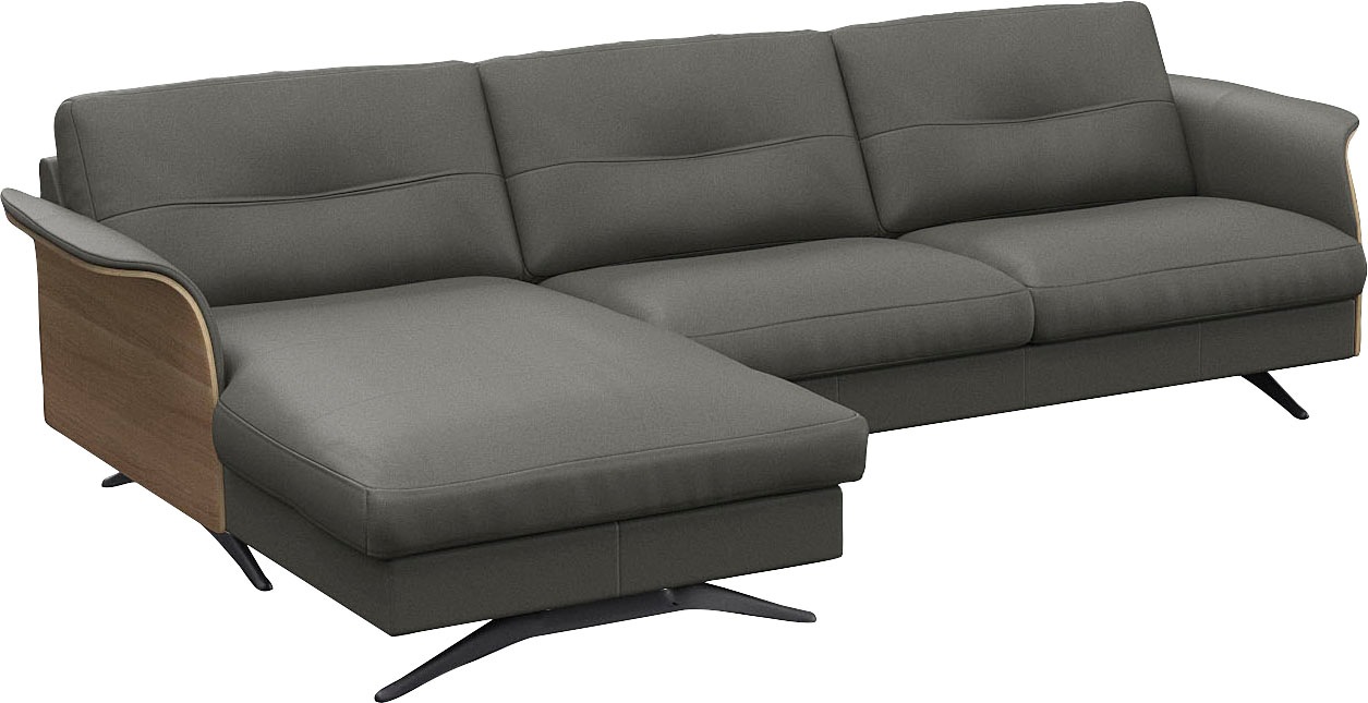 FLEXLUX Ecksofa »Glow, super bequem durch hochwertigem Sitzaufbau mit Federkern, L-Form«, Modernes skandinavisches Design