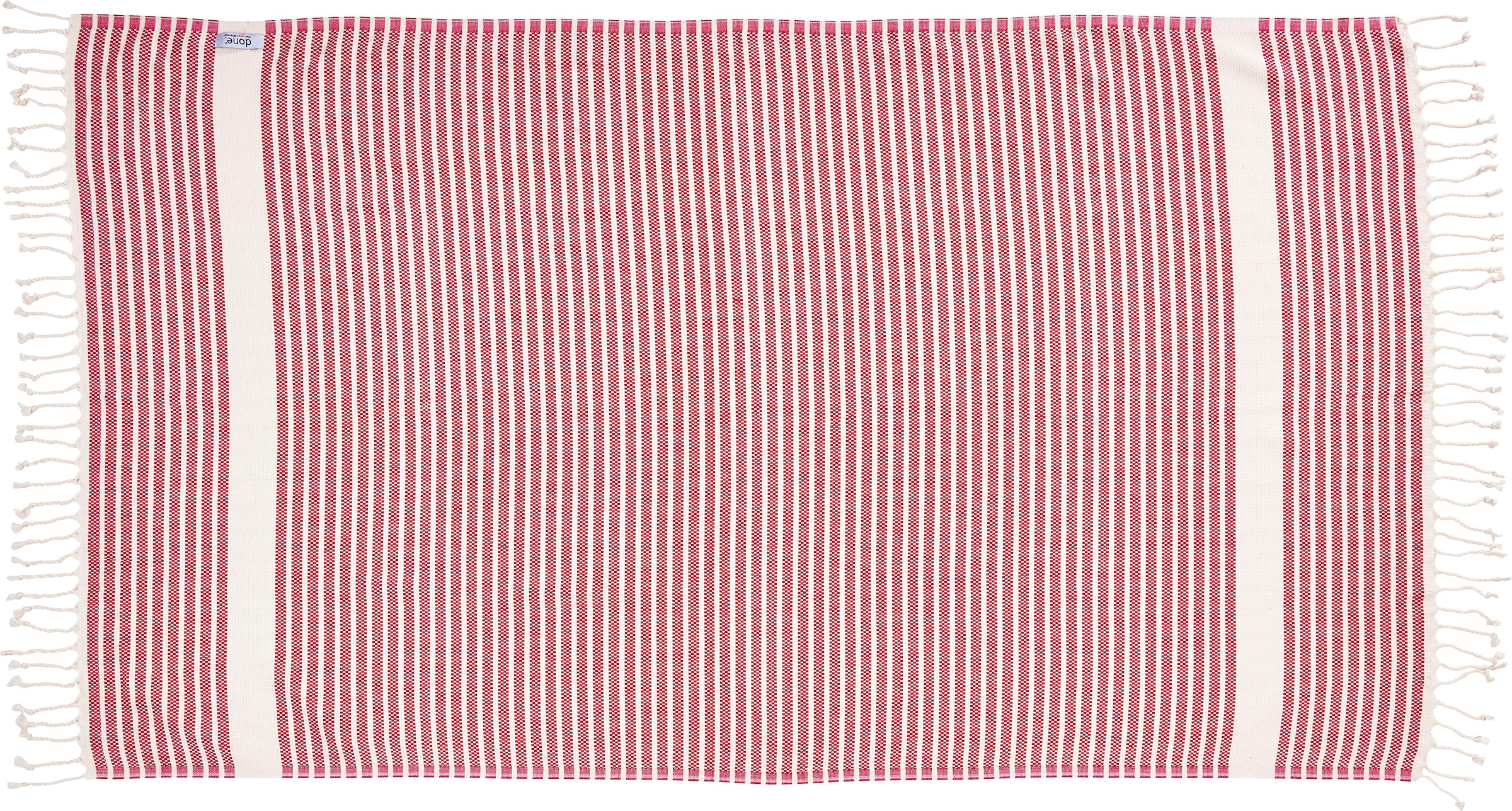 done.® Plaid »Lounge Stripes«, Leichtes Plaid mit geknoteten Fransen