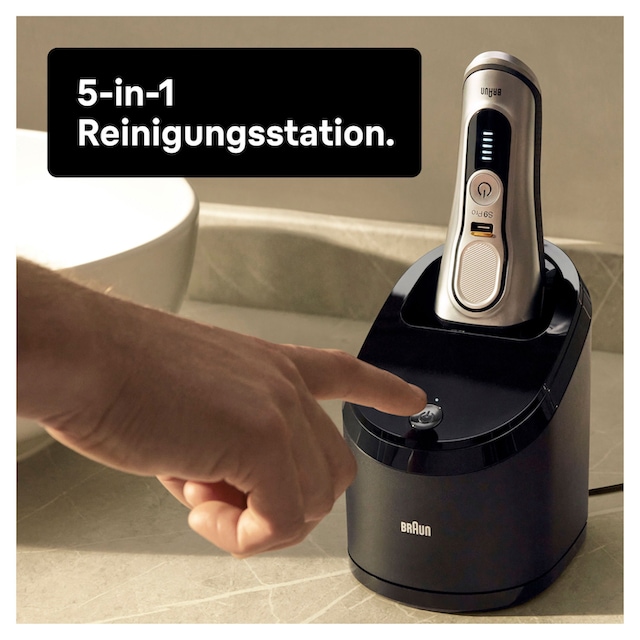 5-Stufen-Reinigungs- Braun bestellen Pro und Ladestation, 9 1 Scherkopf St. 4+1 »Series Aufsätze, online Wet&Dry, Elektrorasierer 9466cc«,