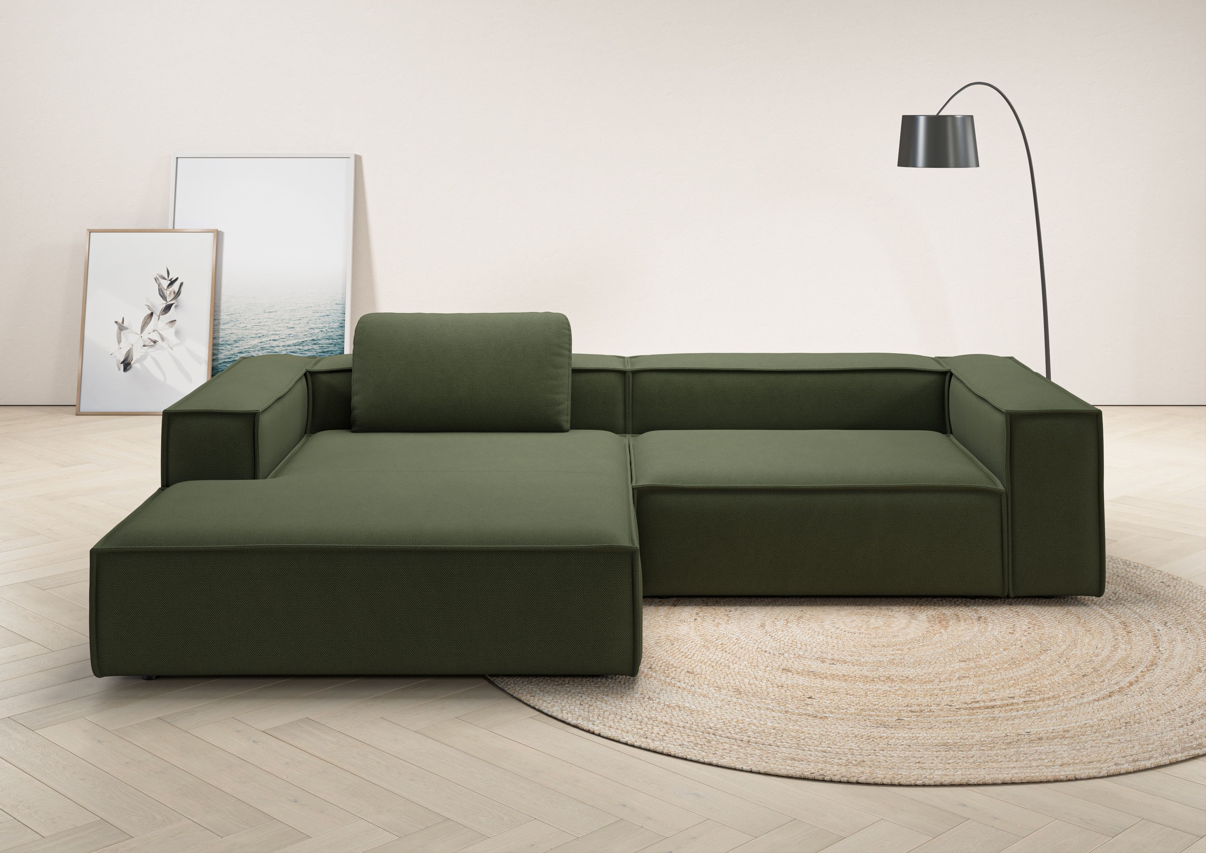 Places of Style Ecksofa »Watertown, modernes XXL L-Form, 306 cm breit«, Gro günstig online kaufen
