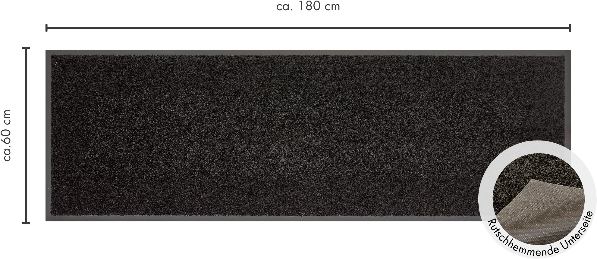 Andiamo Fußmatte »Verdi, Made in Netherlands«, rechteckig, 6 mm Höhe, Schmutzfangmatte, auch für überdachten Außenbereich geeignet, waschbar