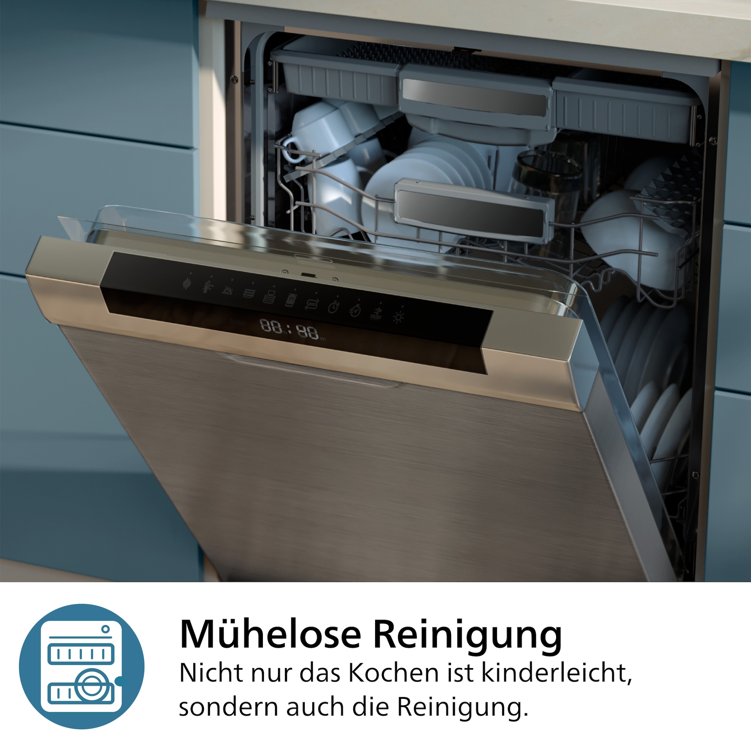 Philips Heißluftfritteuse »Airfryer 3000 NA332/00, mit 6.2L, Sichtfenster«, 1700 W, RapidAir Plus Technologie und 16 Kochfunktionen; Schwarz/Kupfer