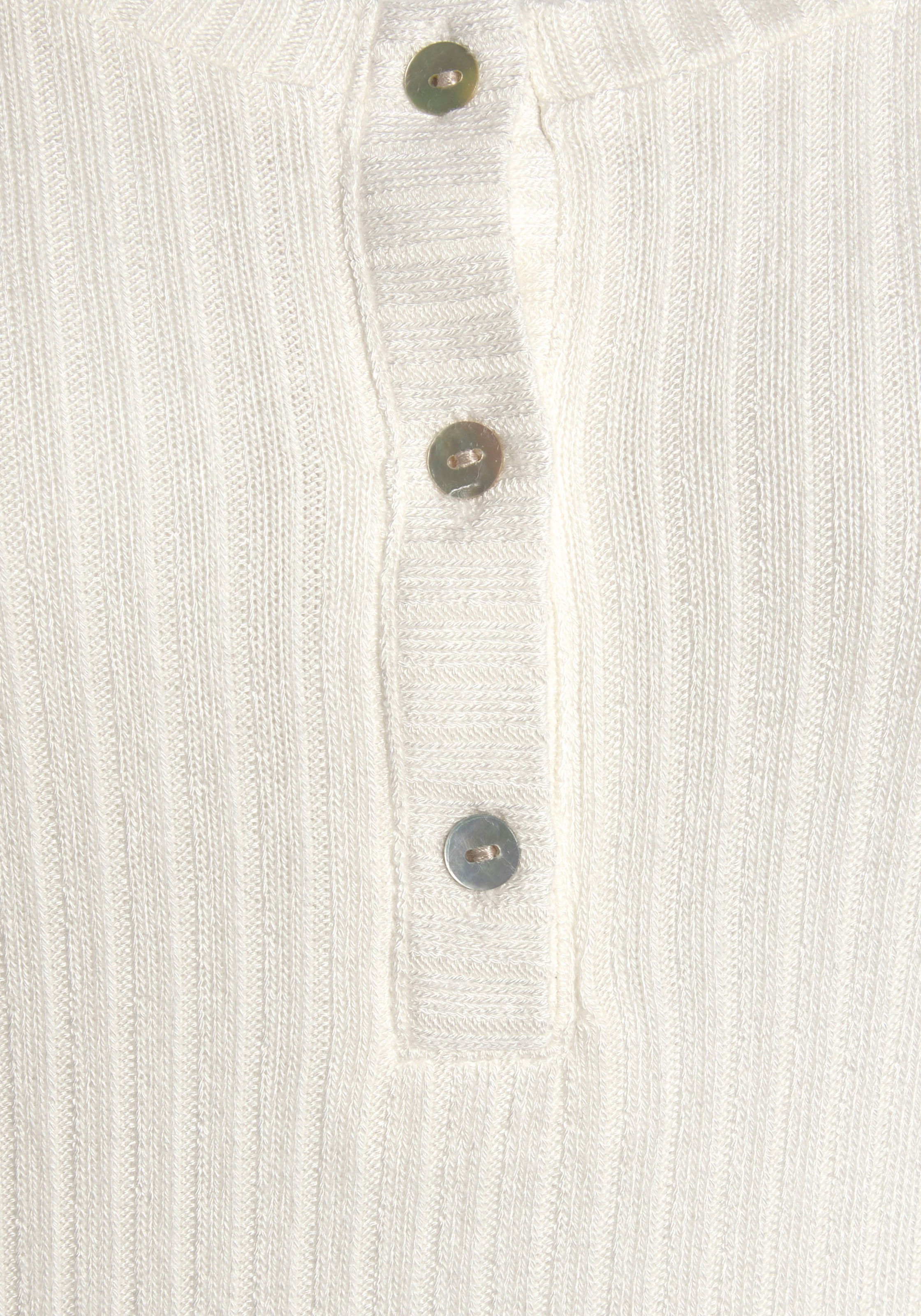 Vivance Langarmshirt »mit kurzer Knopfleiste«, aus weicher Ripp-Qualität mit Viskose