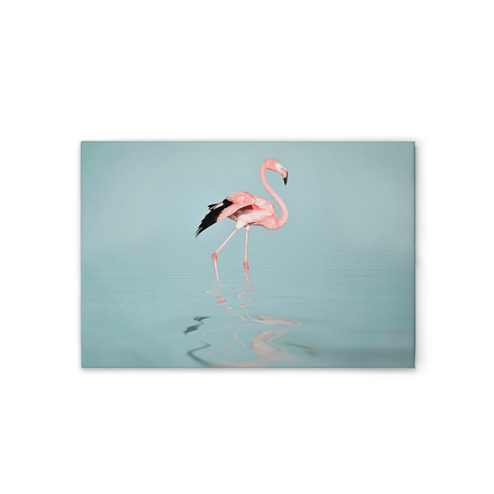 A.S. Création Leinwandbild »Flamingo Water - Wandbild Blau Rosa Grau Keilra günstig online kaufen