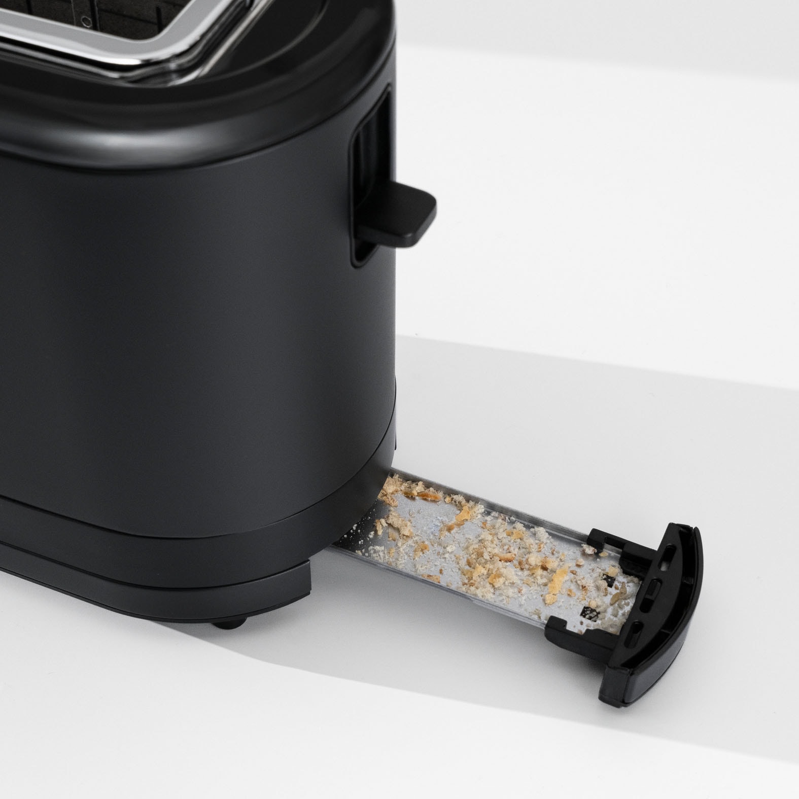 WMF Toaster »KÜCHENminis Deep Black, Lanschlitztoaster, mit Brötchenaufsatz« 1 langer Schlitz für 2 XXL-Toastscheiben 900 W 7 variable Bräunungsstufen, Brotzentrierung, Krümelschublade