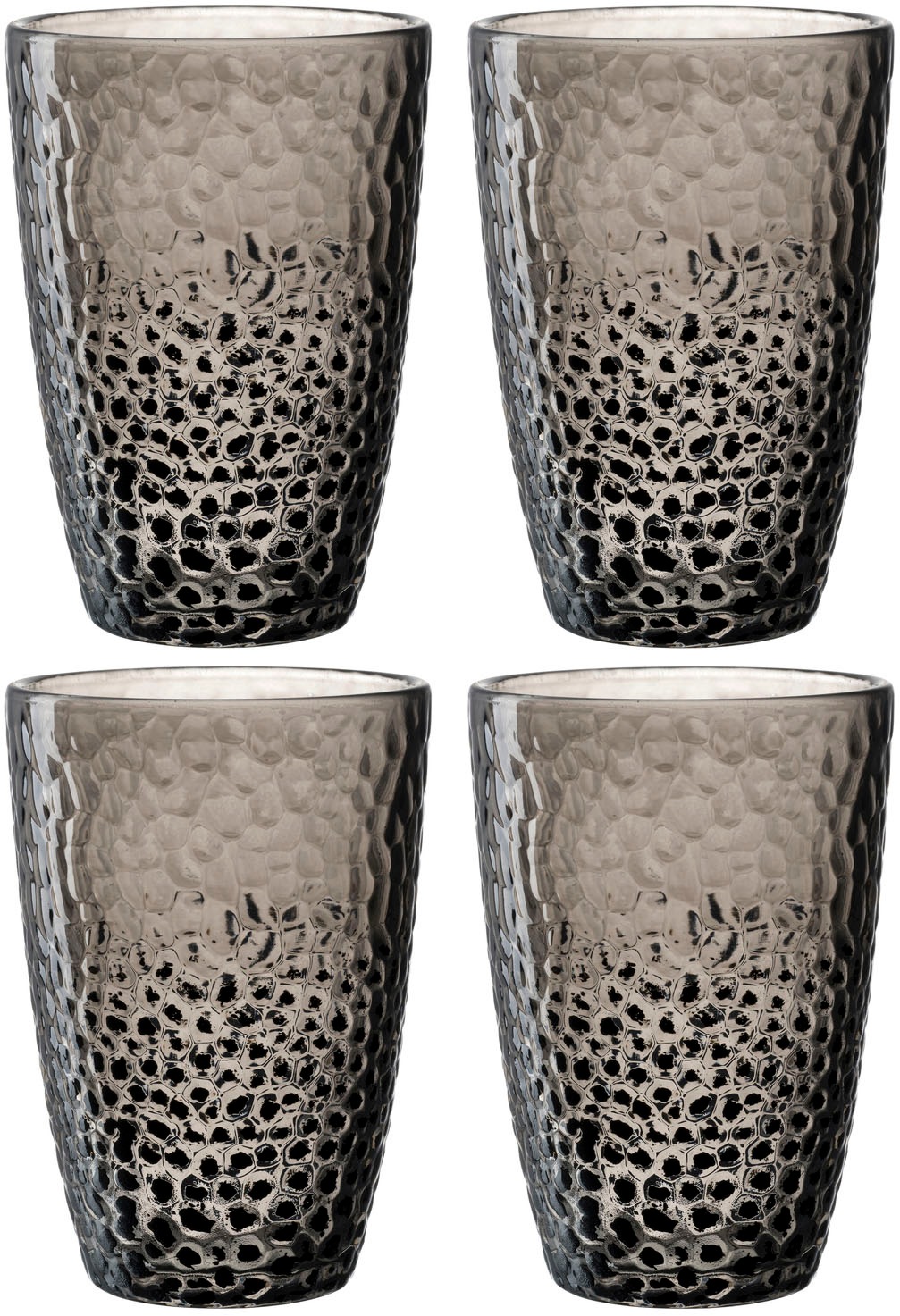 LEONARDO Gläser-Set »MATERA« 340 ml, 4-teilig anthrazit