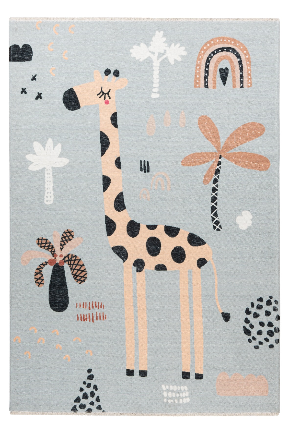 Obsession Kinderteppich »My Greta 625«, rechteckig, 6 mm Höhe, Spielteppich, bedruckt, Giraffe Motiv, waschbar, Kinderzimmer