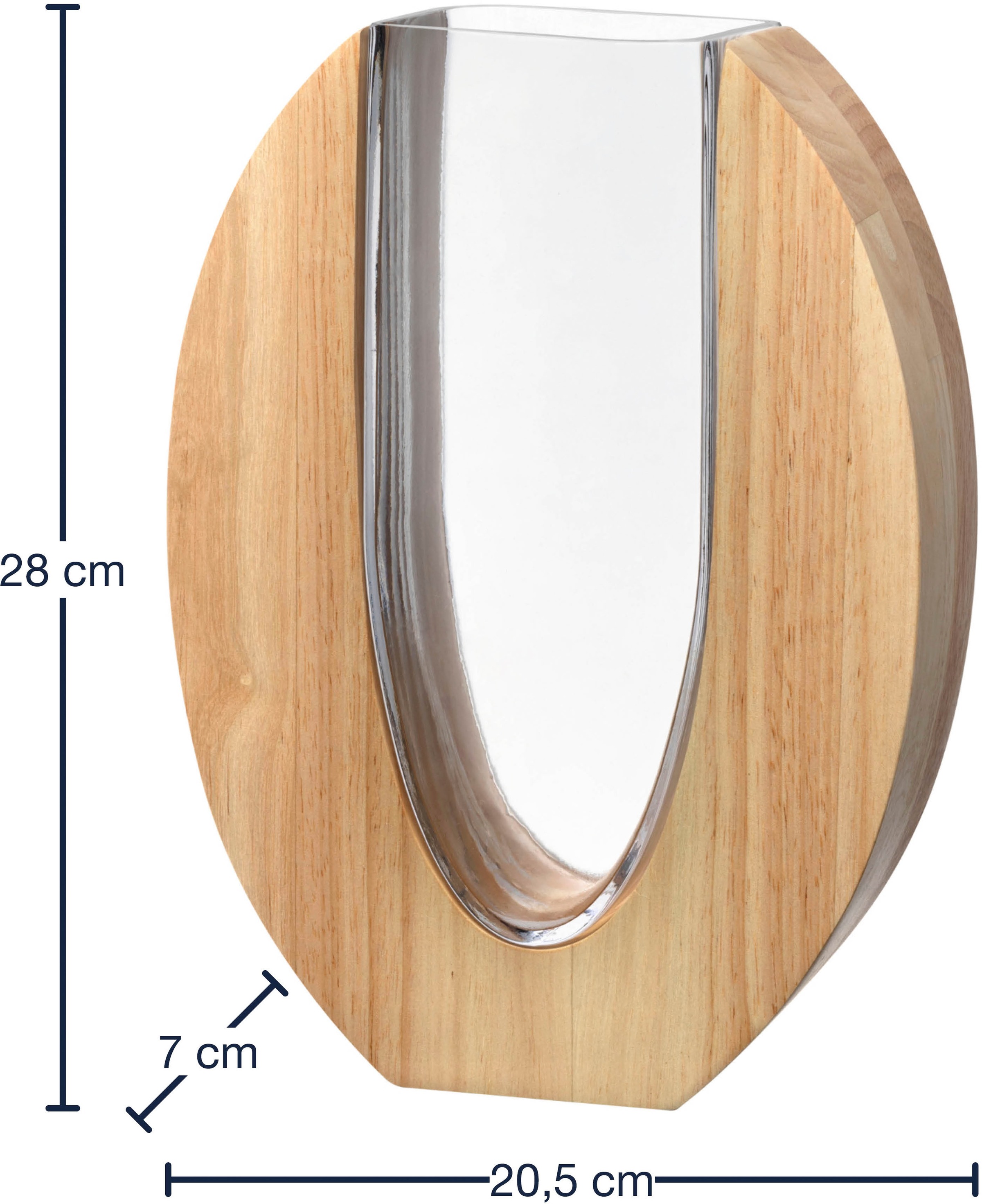 LEONARDO Dekovase »Vase LEGNO«, (1 St.)