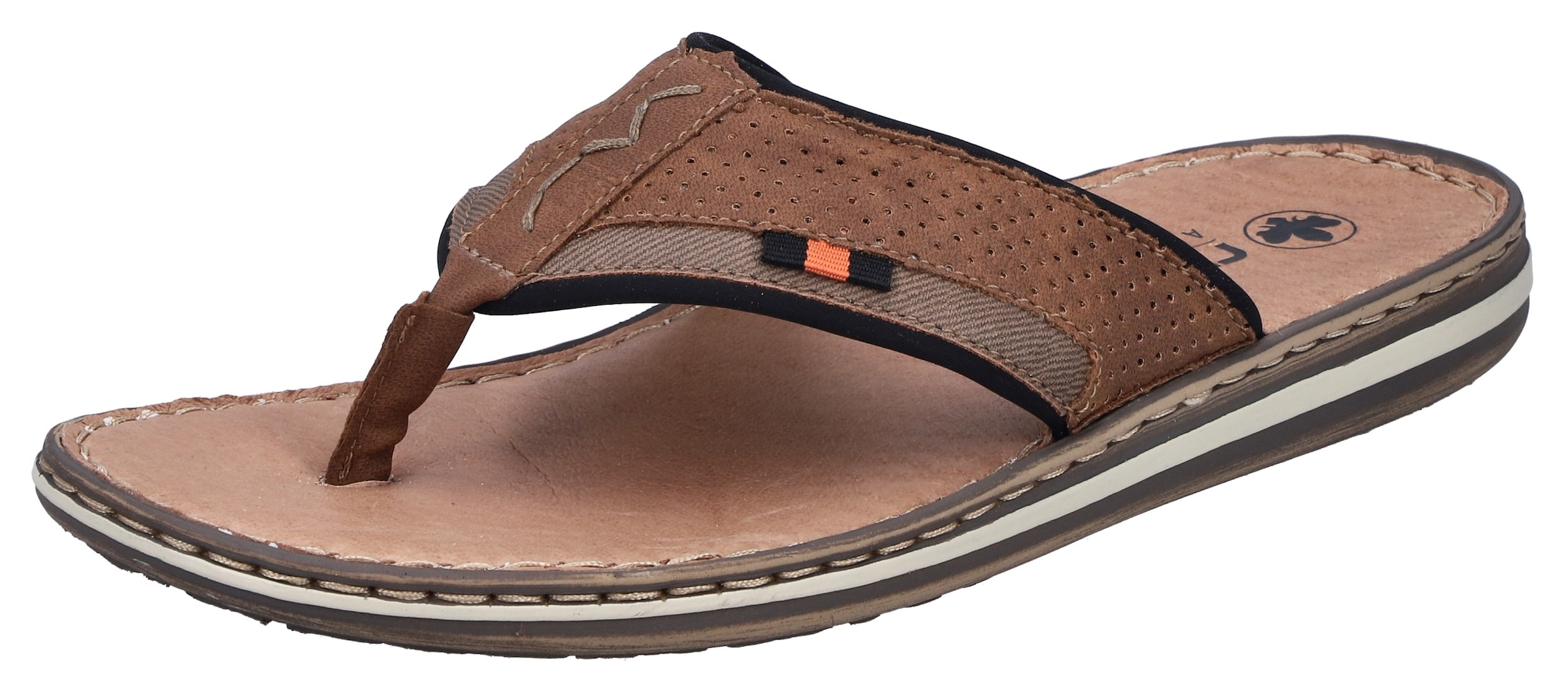 Rieker Zehentrenner  Sommerschuh, Strandschuh mit weicher Leder-Innensohle