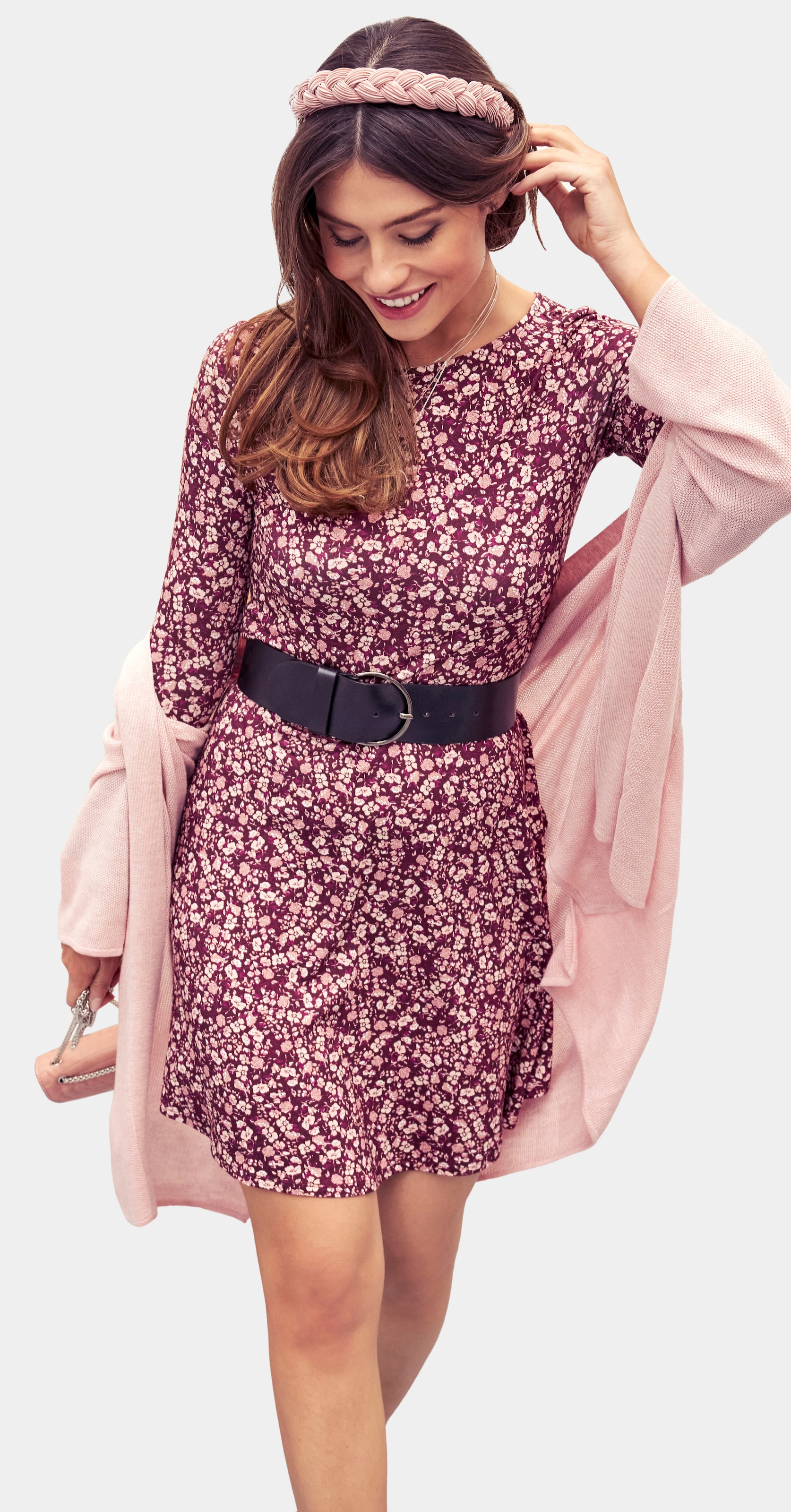 Laura Scott Jerseykleid, mit Volant am Ärmel - NEUE FARBEN online kaufen