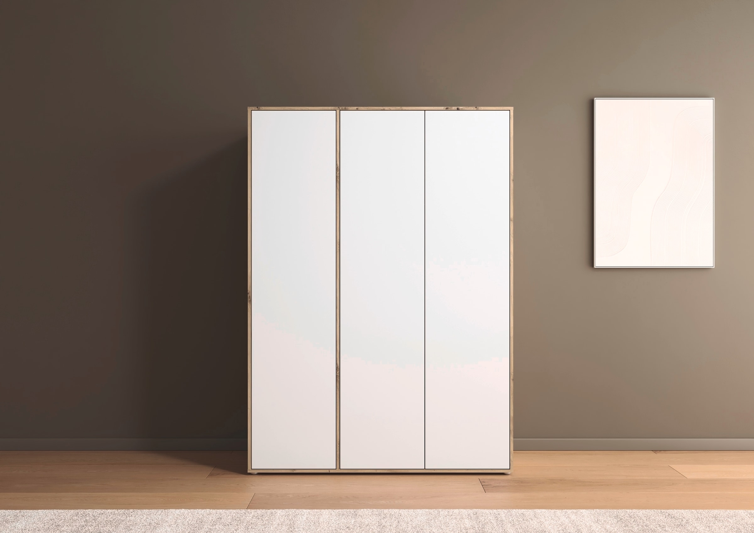 rauch Drehtürenschrank »Kleiderschrank Schrank Garderobe Wäscheschrank NABILA viel Stauraum«, (in 3 verschiedenen Ausstattungen BASIC/CLASSIC/PREMIUM), in 2 Breiten mit Push-to-Open Funktion TOPSELLER MADE IN GERMANY