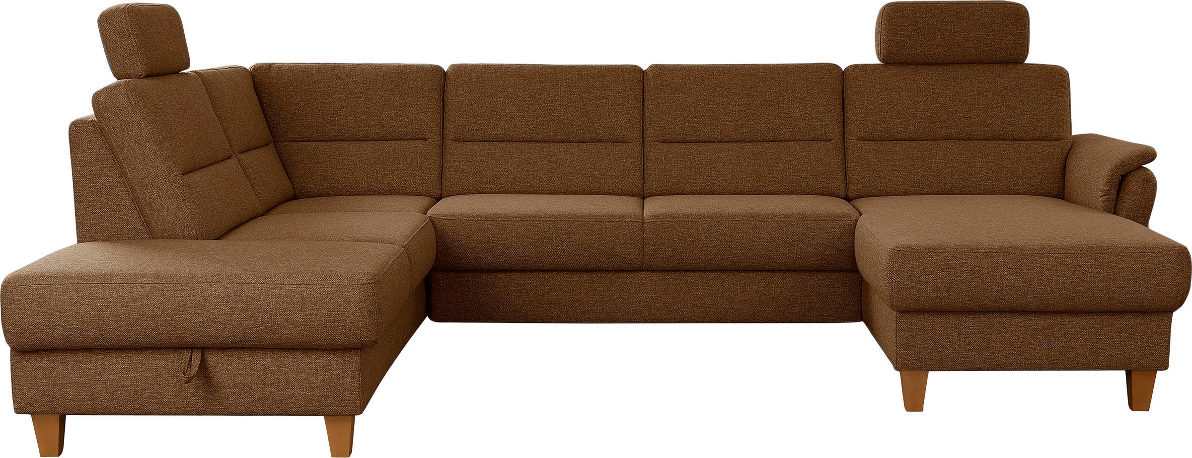 Home affaire Wohnlandschaft »Palmera U-Form, B: 308 cm« optional Bettfunkti günstig online kaufen