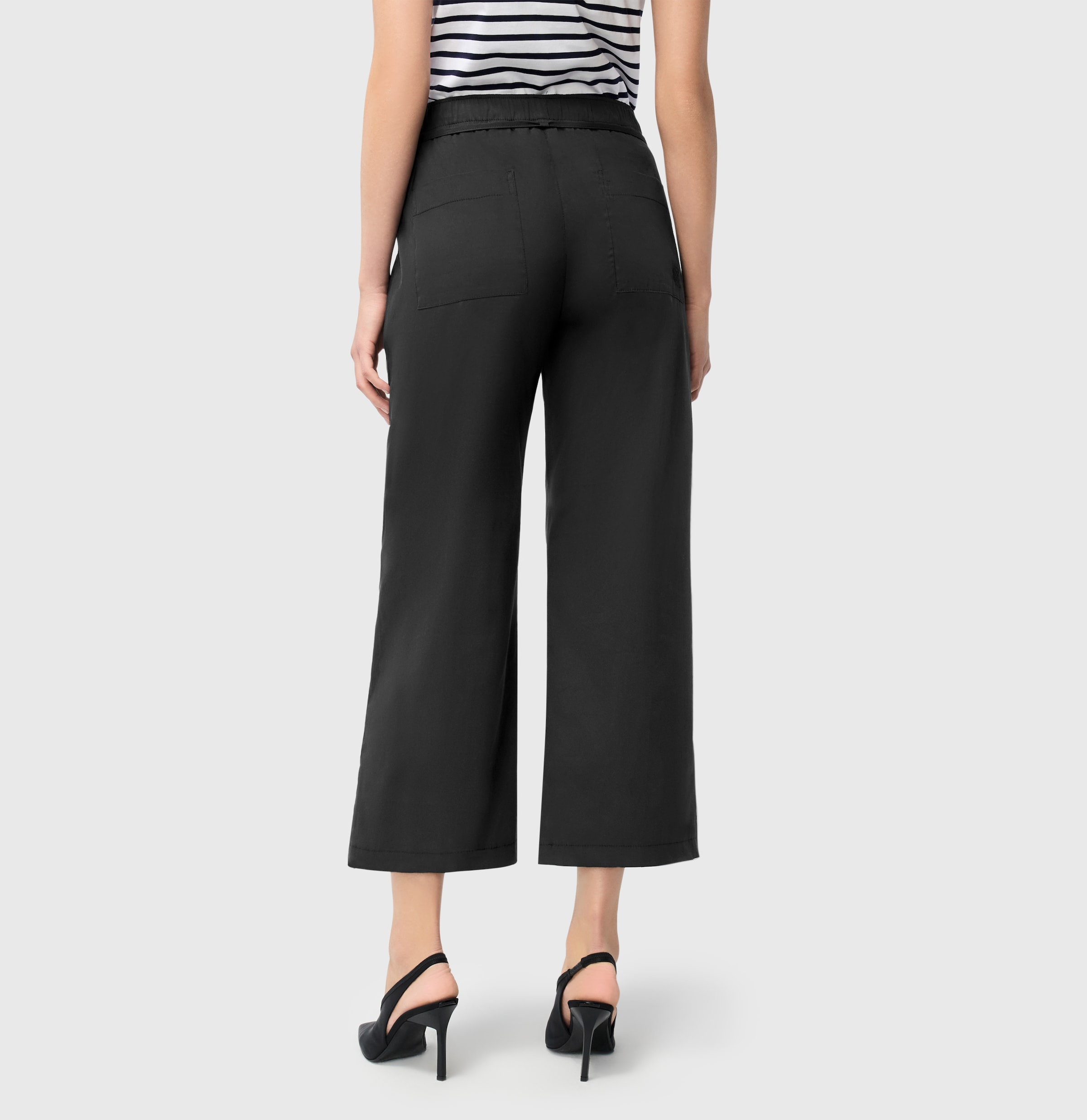 MAC 7/8-Hose »CHIARA BELT cropped«  Wide Fit, mit geradem, weitem Bein