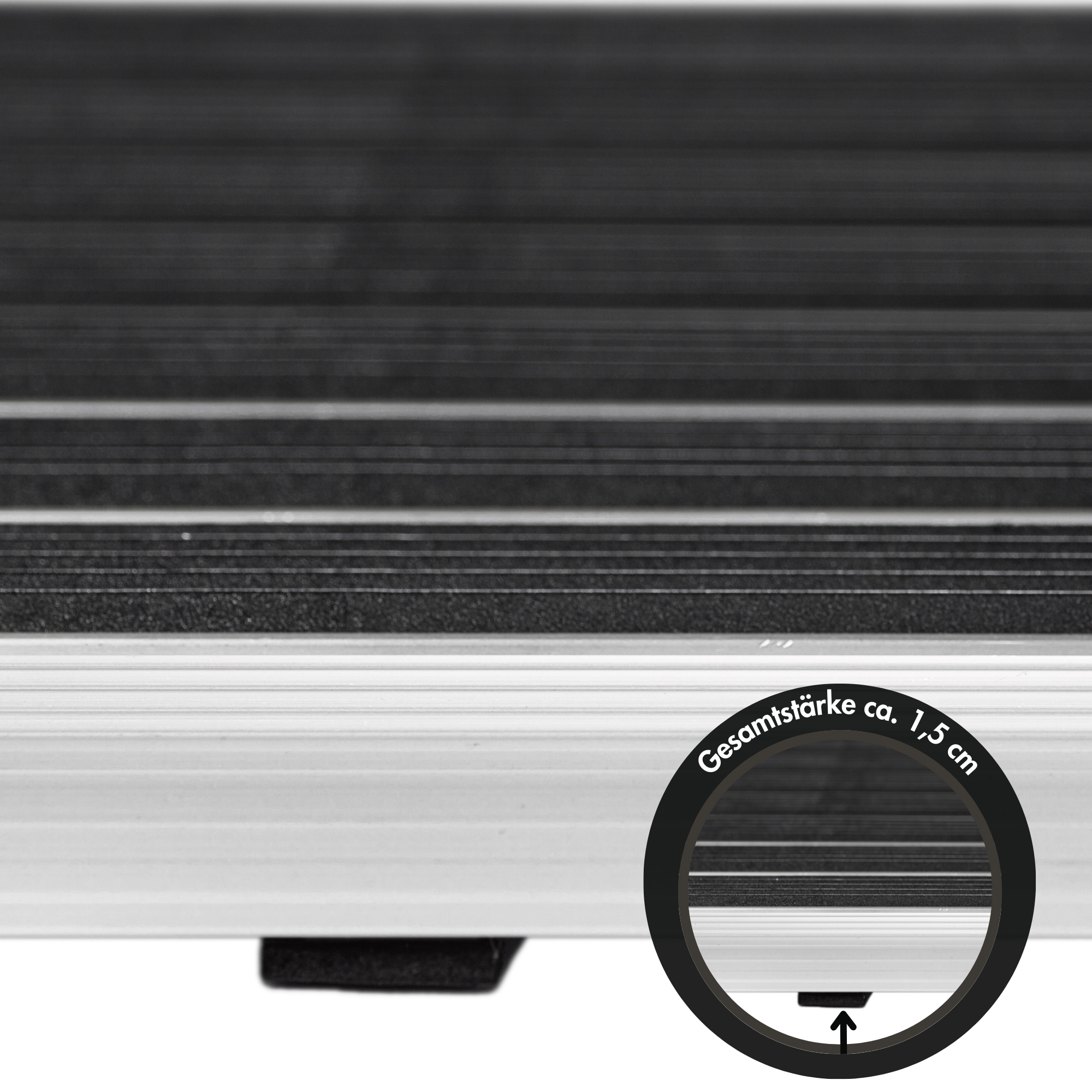 Andiamo Fußmatte »Alu-Türmatte Exclusive« rechteckig 10 mm Höhe Schmutzfangmatte, In- und Outdoor geeignet