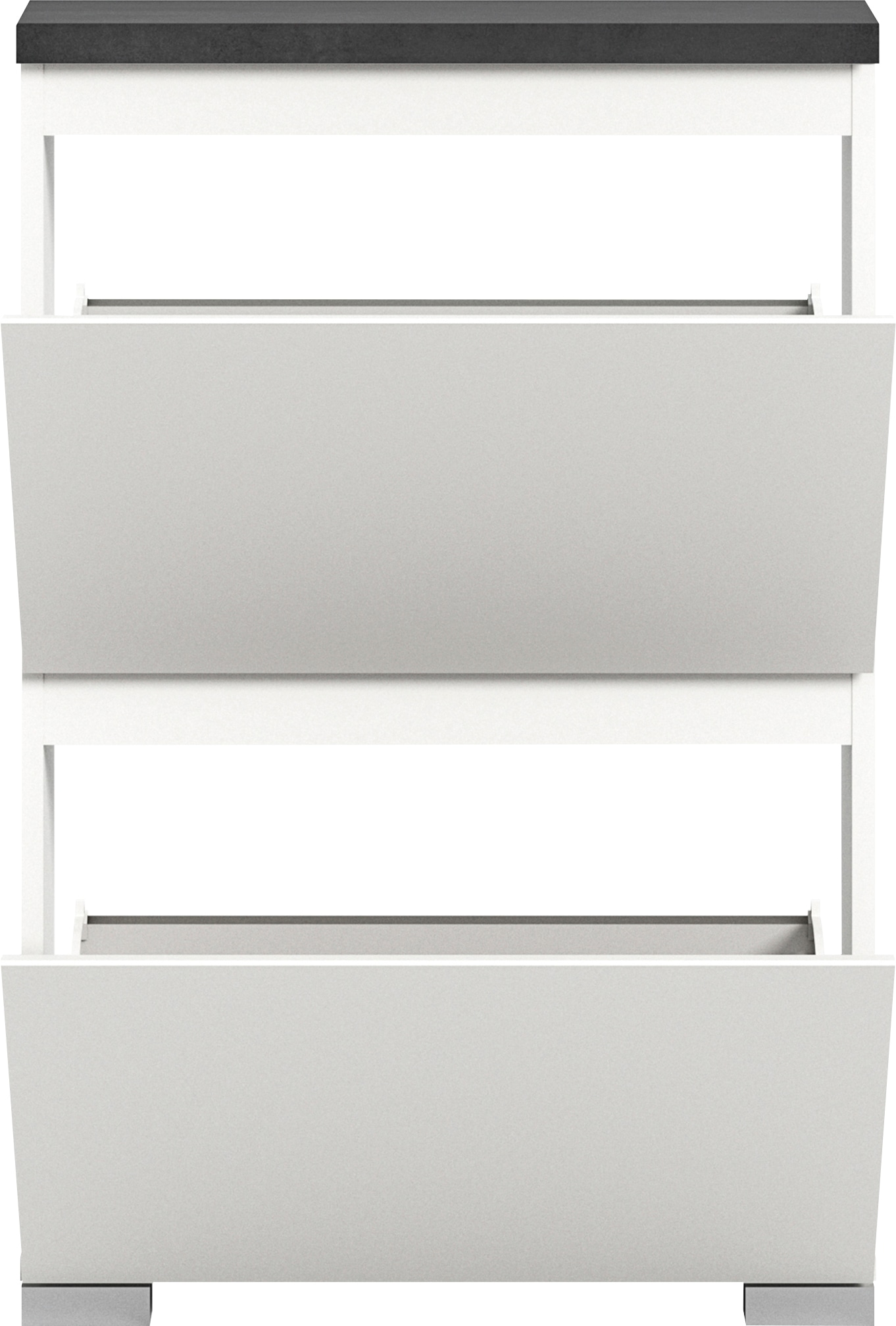 INOSIGN Schuhschrank »Skoskap, Tiefe 18cm, 2 Klappen mit Schuhwalze, Platz für 6 Schuhpaare«, hängend und stehend montierbar, Schuhkipper, Schuhkommode, Schuhregal