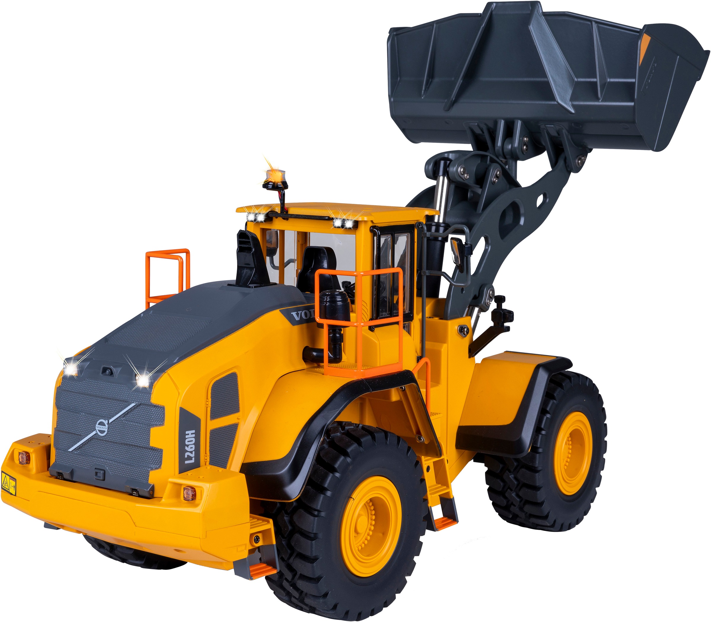 Jamara RC-Bagger »Radlader Volvo L260H Metal 2,4GHz«, LED-Licht; Maßstab 1:14