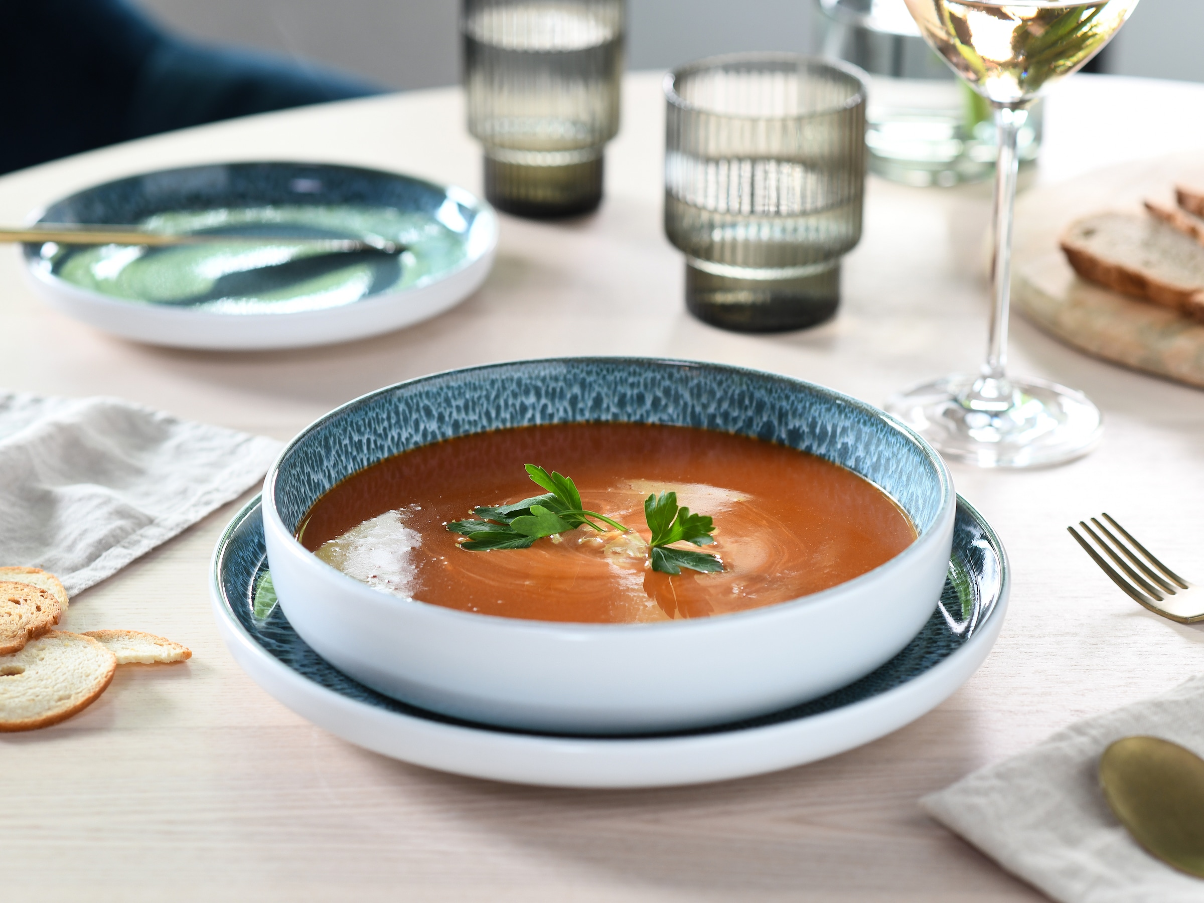 OTTO home Teller-Set »modernes Geschirr-Set, Service Novalee« hohe Haltbarkeit, spülmaschinen- & mikrowellengeeignet, Reaktivglasur