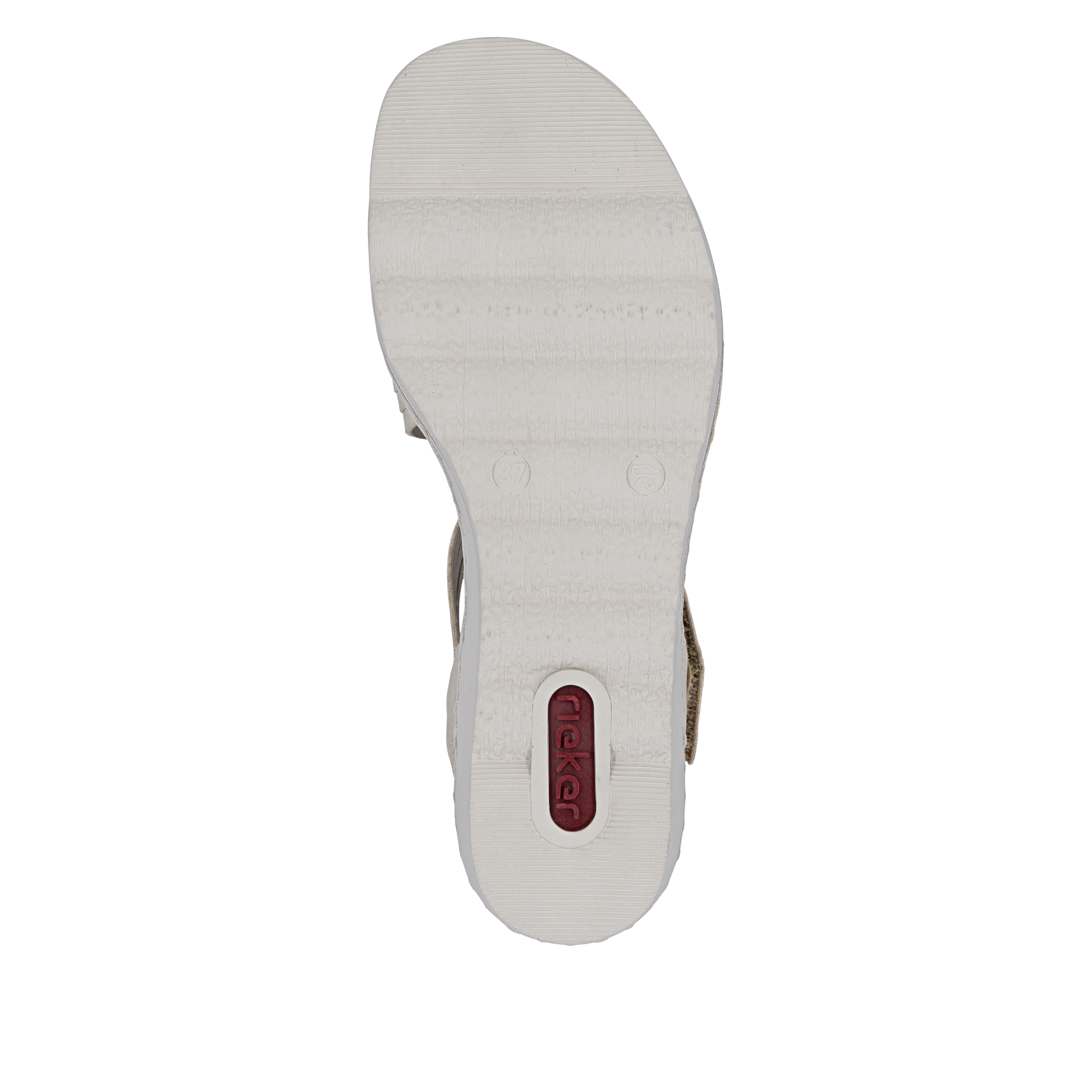 Rieker Keilsandalette  Klettschuh, Sommerschuh, Urlaubsschuh mit asymmetrischen Riemchen