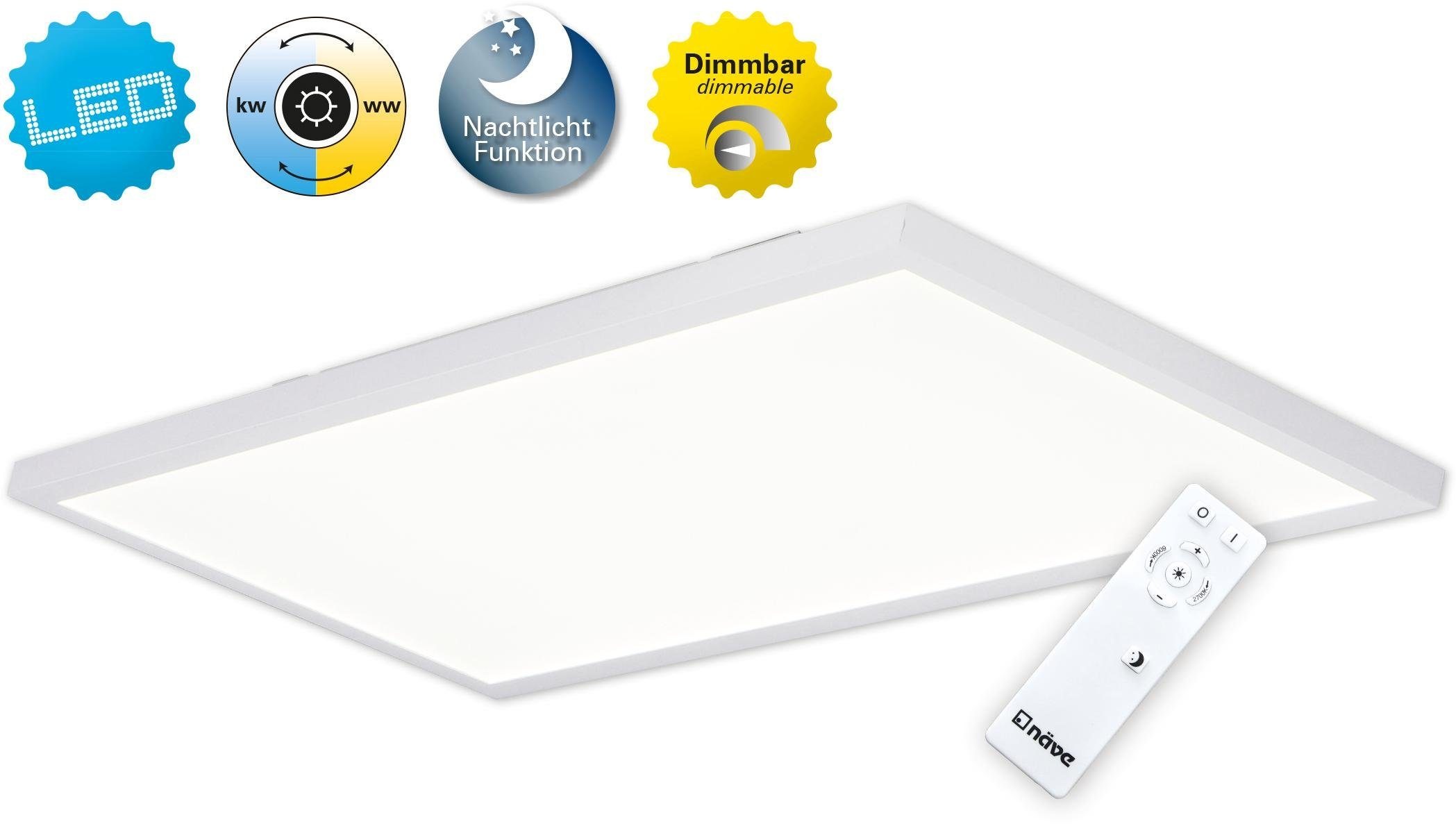 näve LED Deckenleuchte »Salta«, 1 flammig, Leuchtmittel LED-Board   LED fes günstig online kaufen