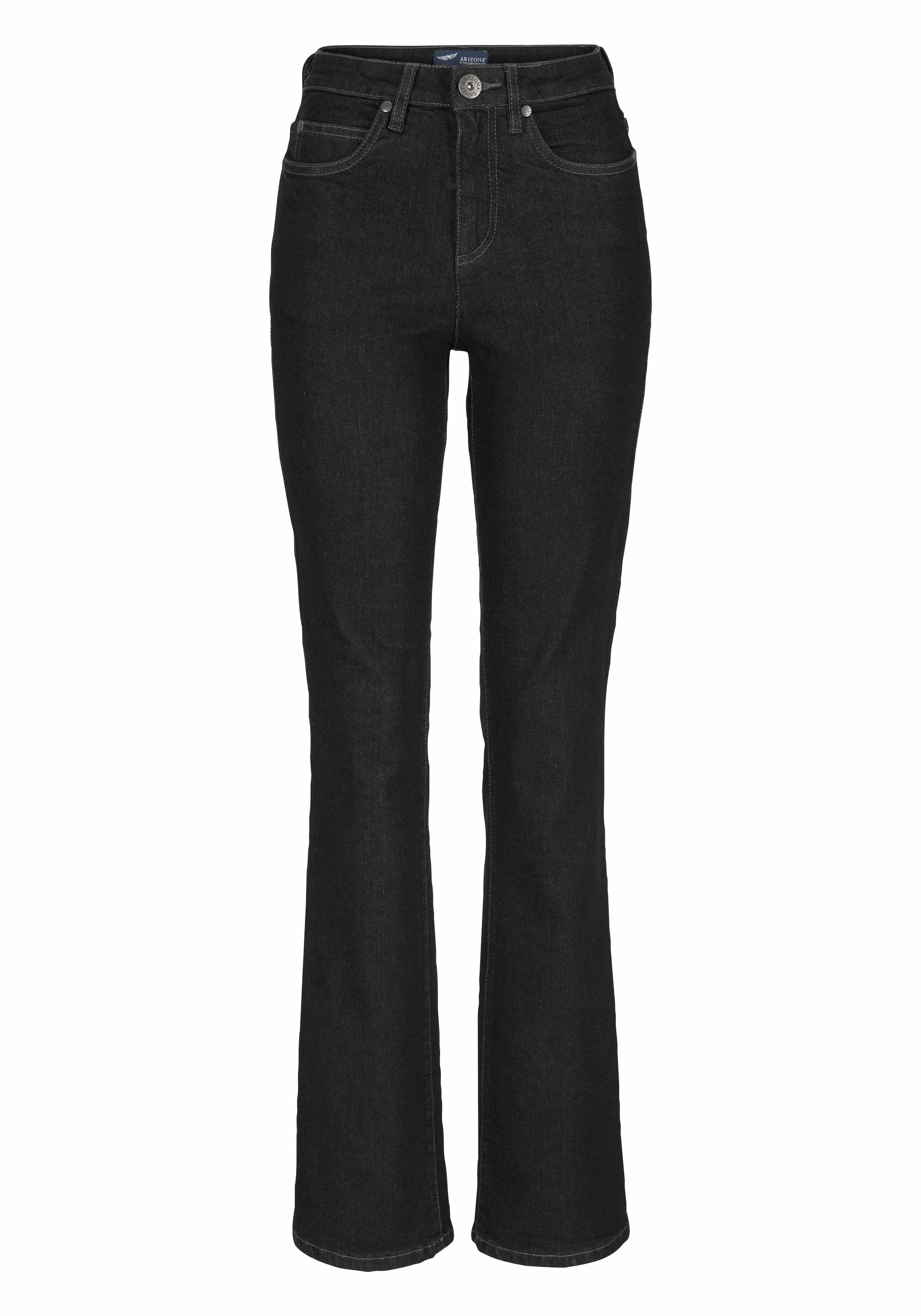Arizona Bootcut-Jeans »Comfort-Fit«, ausgestellte Beinform, mit Eingrifftaschen, High-Waist