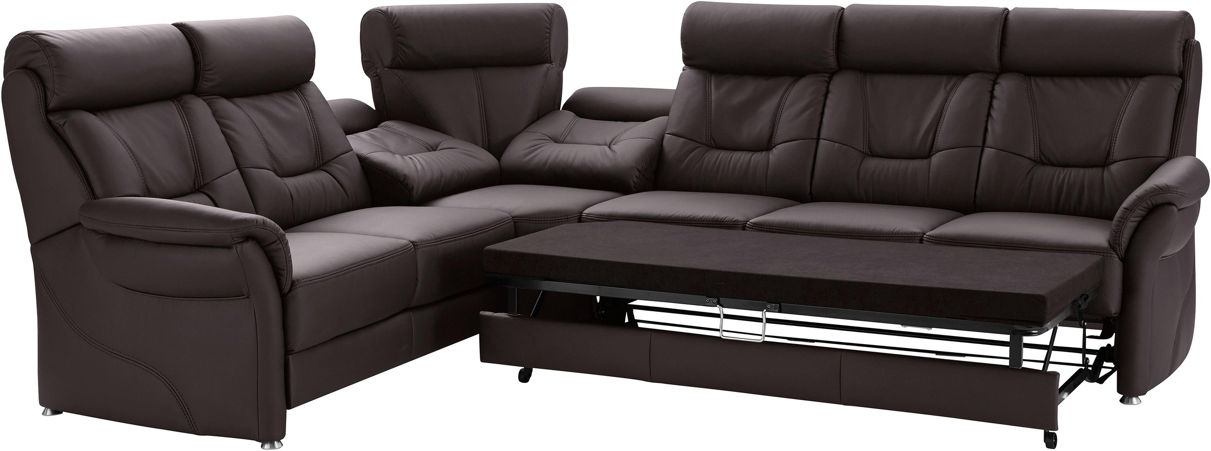 Places of Style Ecksofa »Sardinien L-Form«, mit Kopfteilverstellung, wahlweise mit Bettfunktion