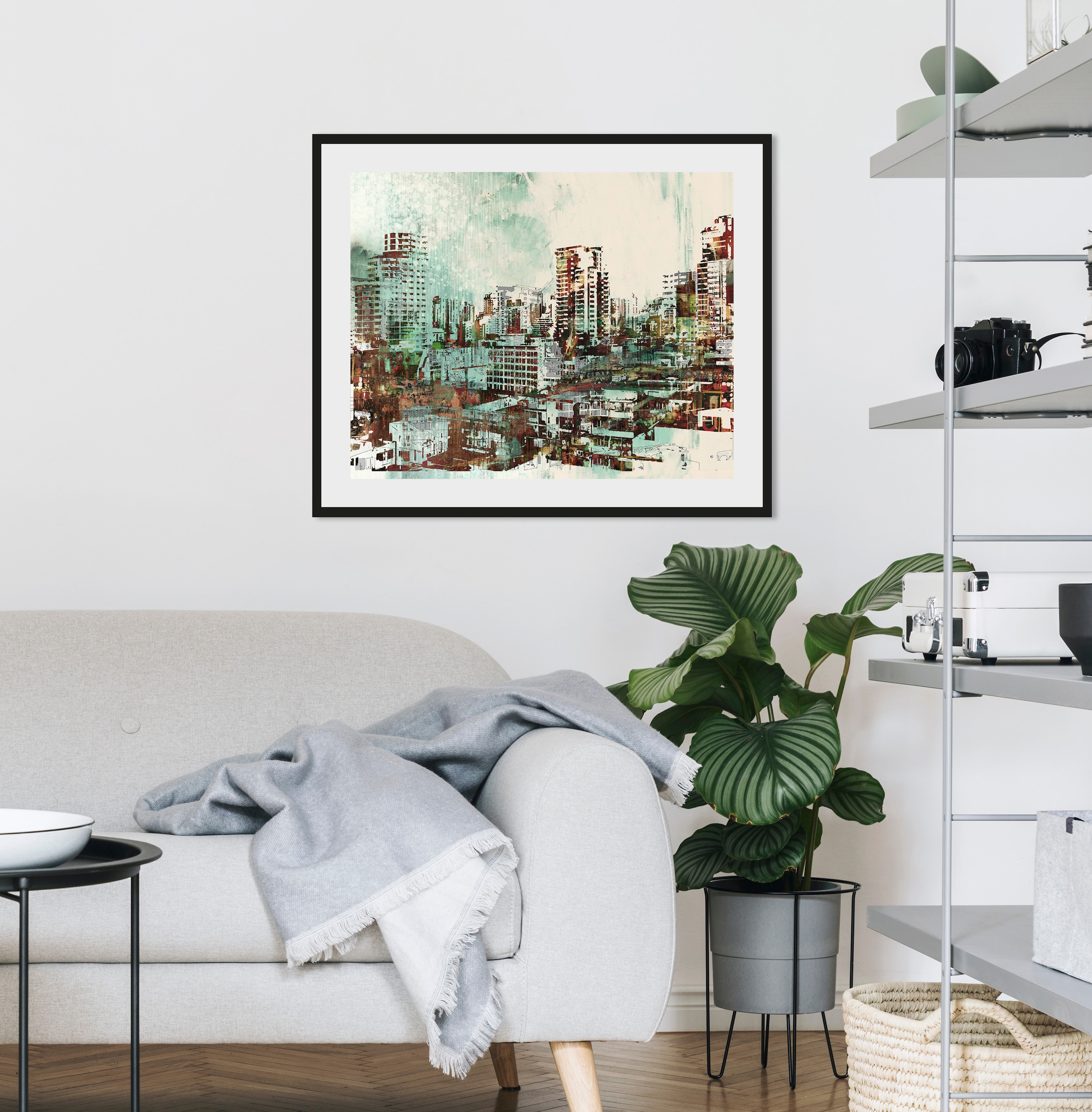 queence Bild »Derya«, Städte, Skyline, Stadt, gerahmt günstig online kaufen