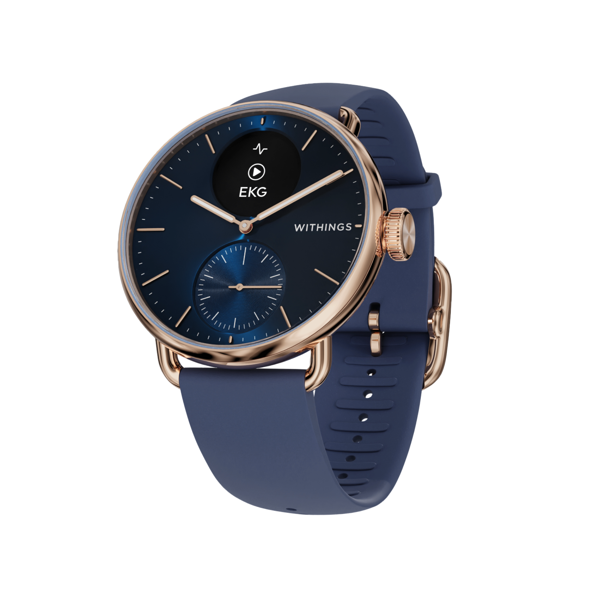 Withings Smartwatch »ScanWatch 2 38mm Rose Gold Blue«