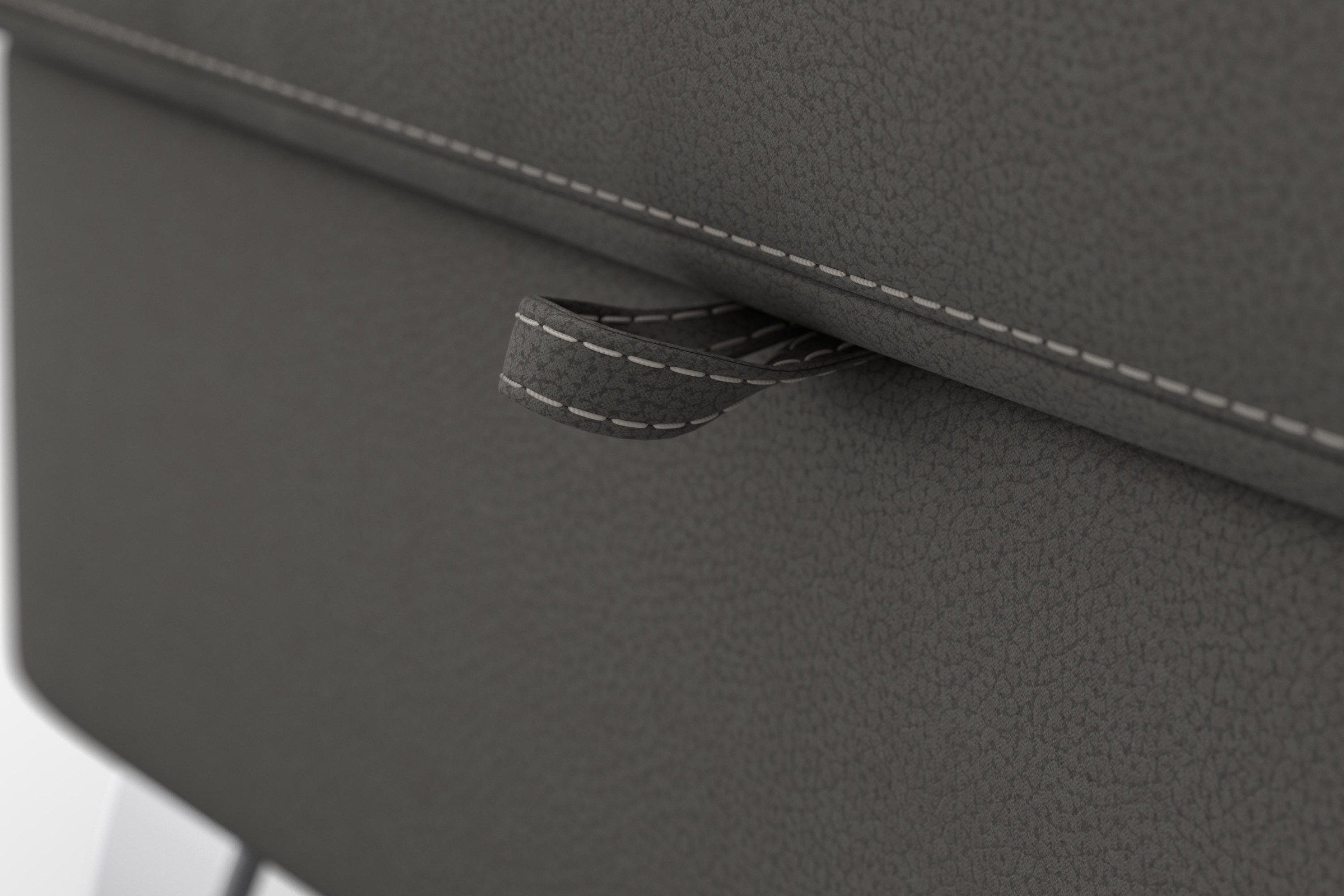 sit&more Ecksofa »Vincenzo L-Form«, inklusive Kopfteilverstellung, wahlweise mit Bettfunktion, Bettkasten