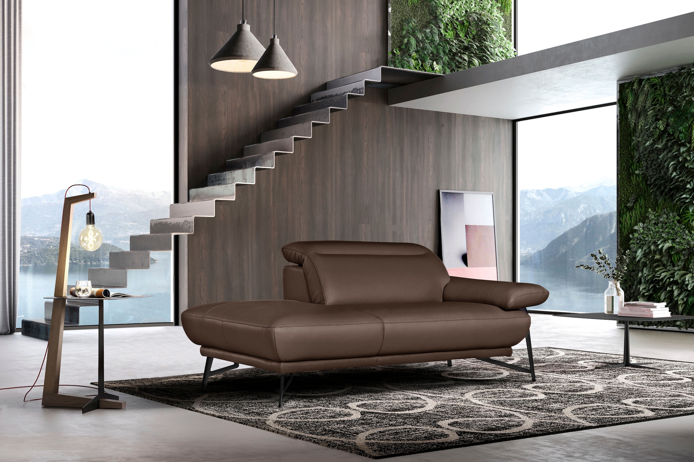 Egoitaliano Sofa »Anais, Design mit hohem Sitzkomfort, Fußfarbe schattengra günstig online kaufen
