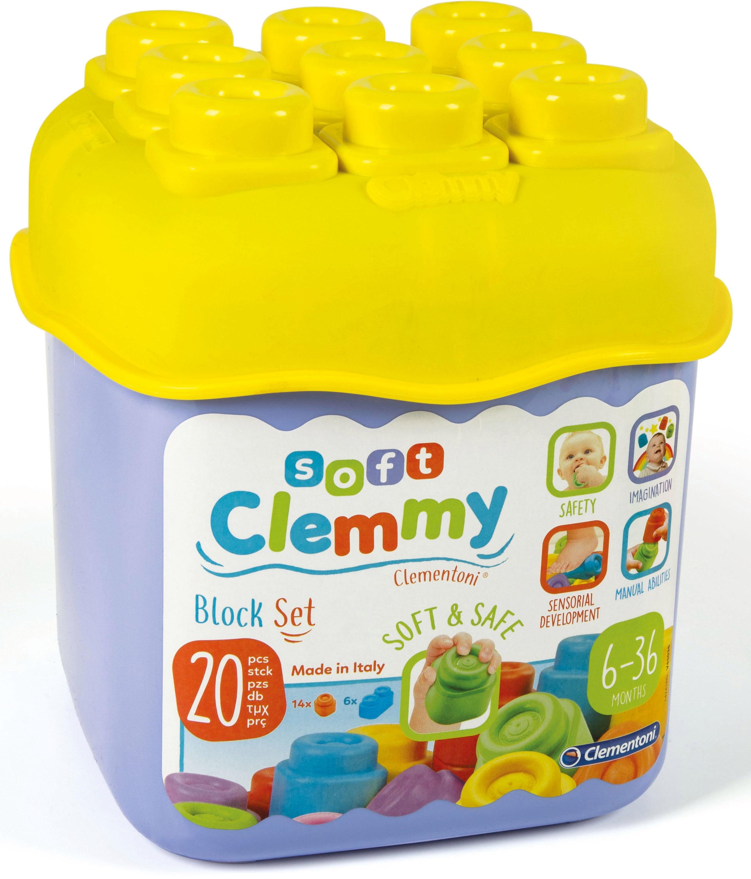 4. Bild von Clementoni® Spielbausteine »Clemmy Soft, Eimer«, (20 St.)
