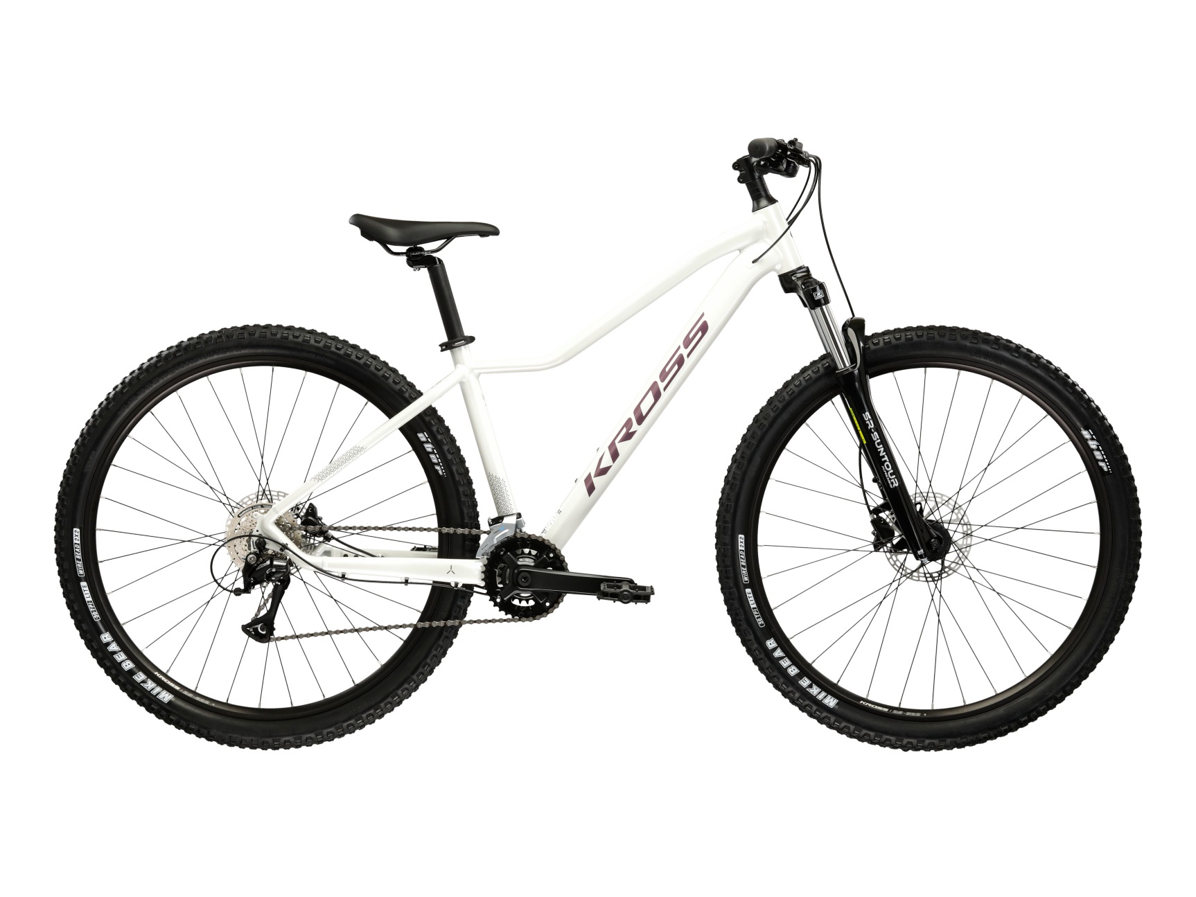 Kross Mountainbike »KROSS Mountainbike Hardtail 27,5" LEA 4.0 weiß 16 Gänge« 16 Gang Shimano ACERA M3020 Schaltwerk Kettenschaltung