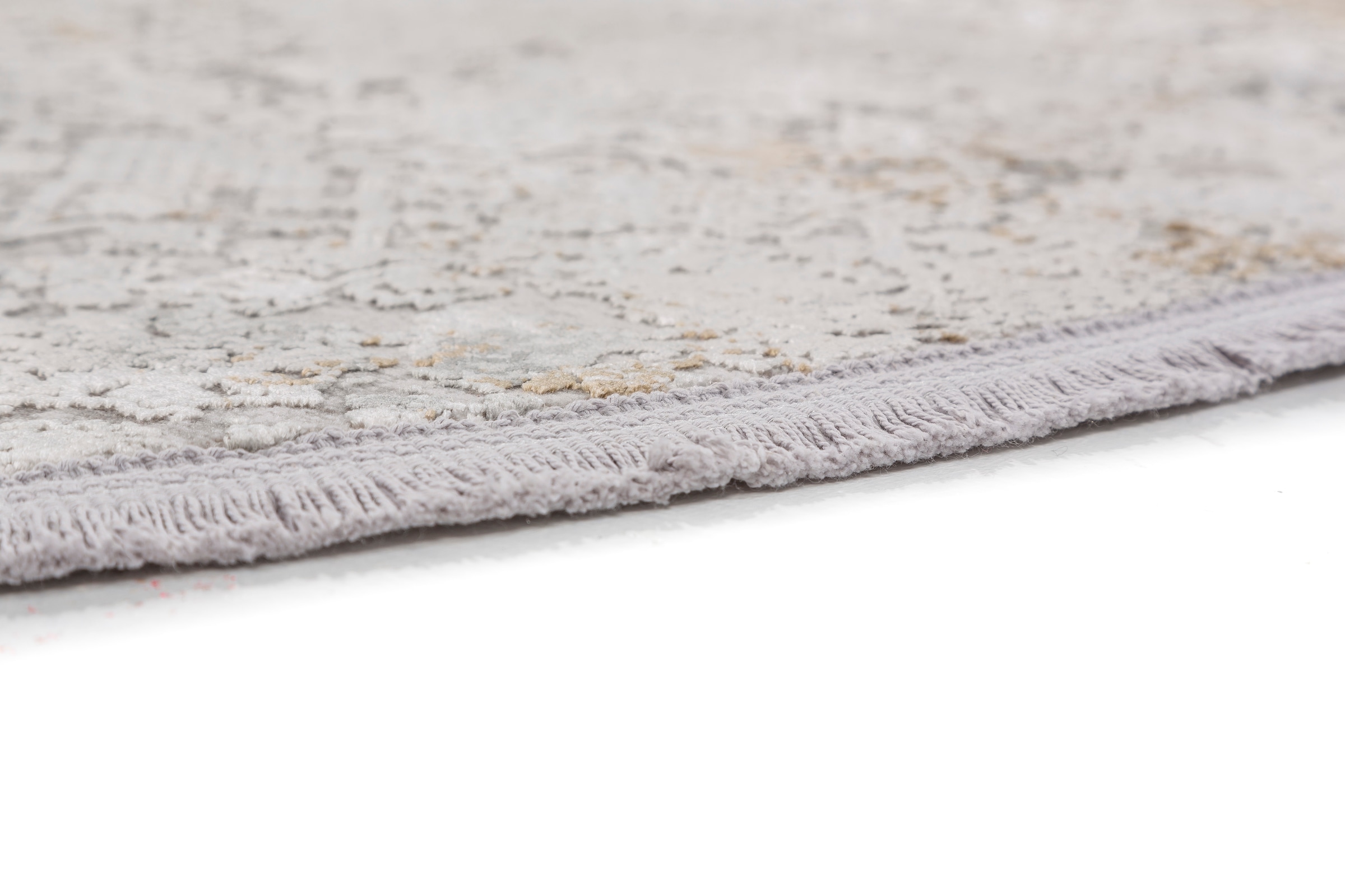 ASTRA Teppich »Gravina 231«, rund, 8 mm Höhe, seidiger Schimmer durch Viskose, Hoch Tief Struktur, Wohnzimmer
