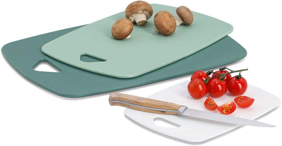 Zeller Present Schneidebrett »Set aus Kunststoff, 3-tlg.« hygienisch, kratz günstig online kaufen