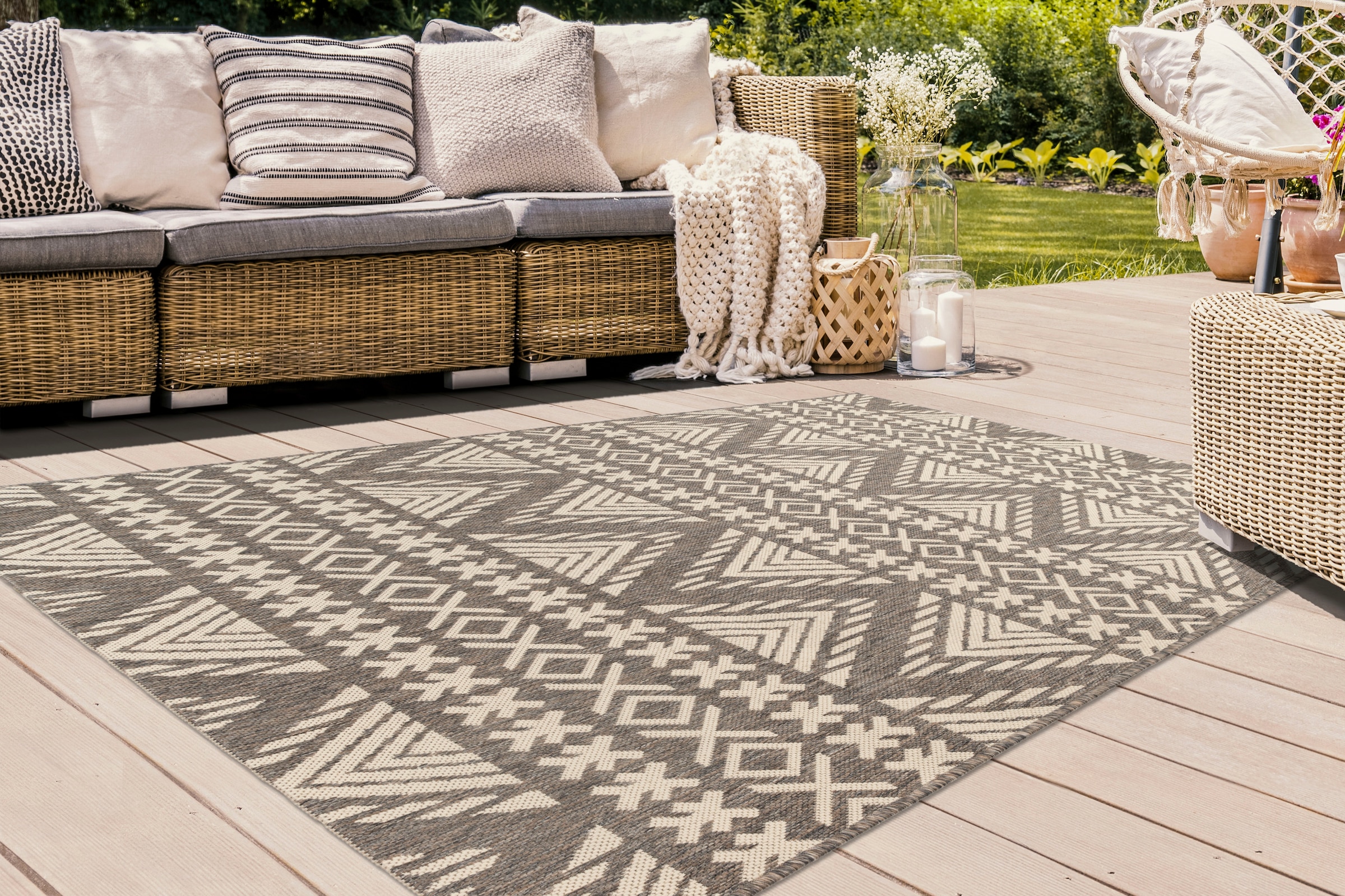 Arte Espina Teppich »Splash 500«, rechteckig, 8 mm Höhe, In- und Outdoor geeignet, pflegeleicht, Wohnzimmer