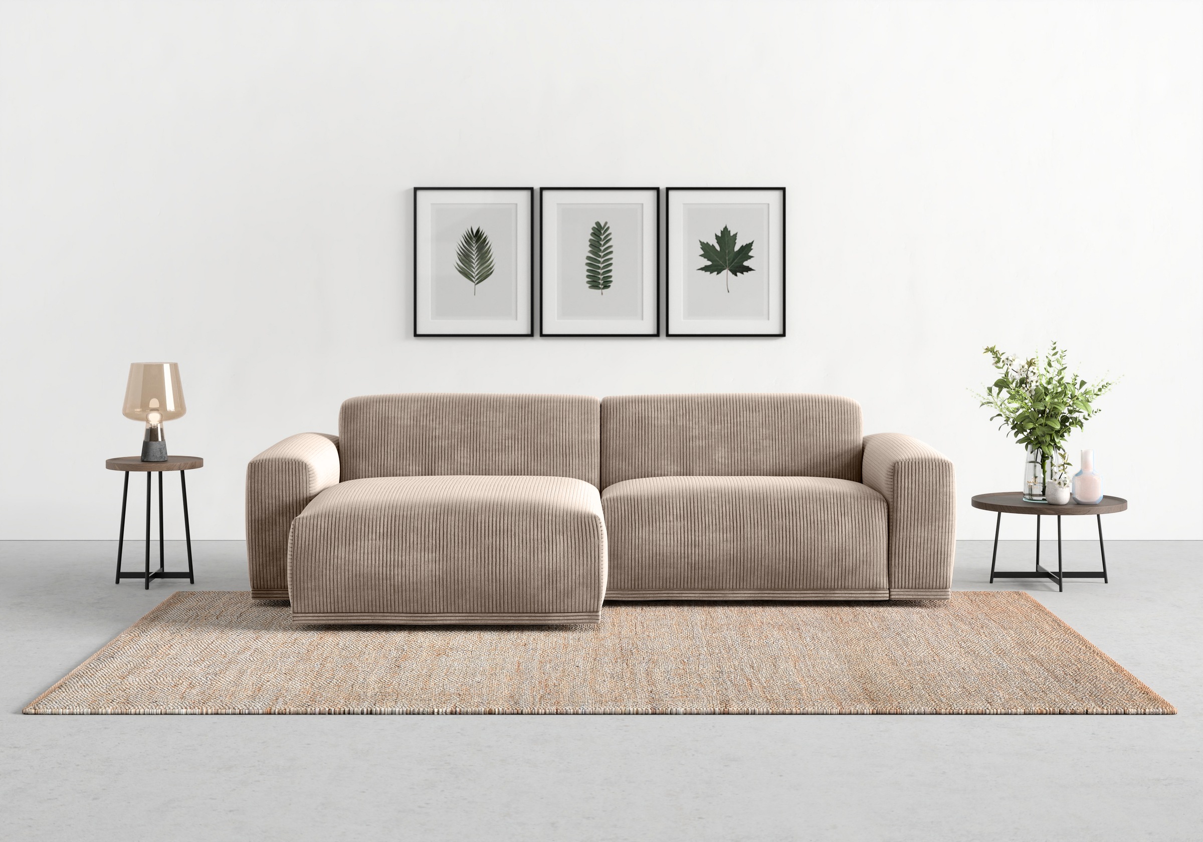 TRENDMANUFAKTUR Ecksofa »Braga, mit hochwertigem Kaltschaum, L-Form, in Cor günstig online kaufen