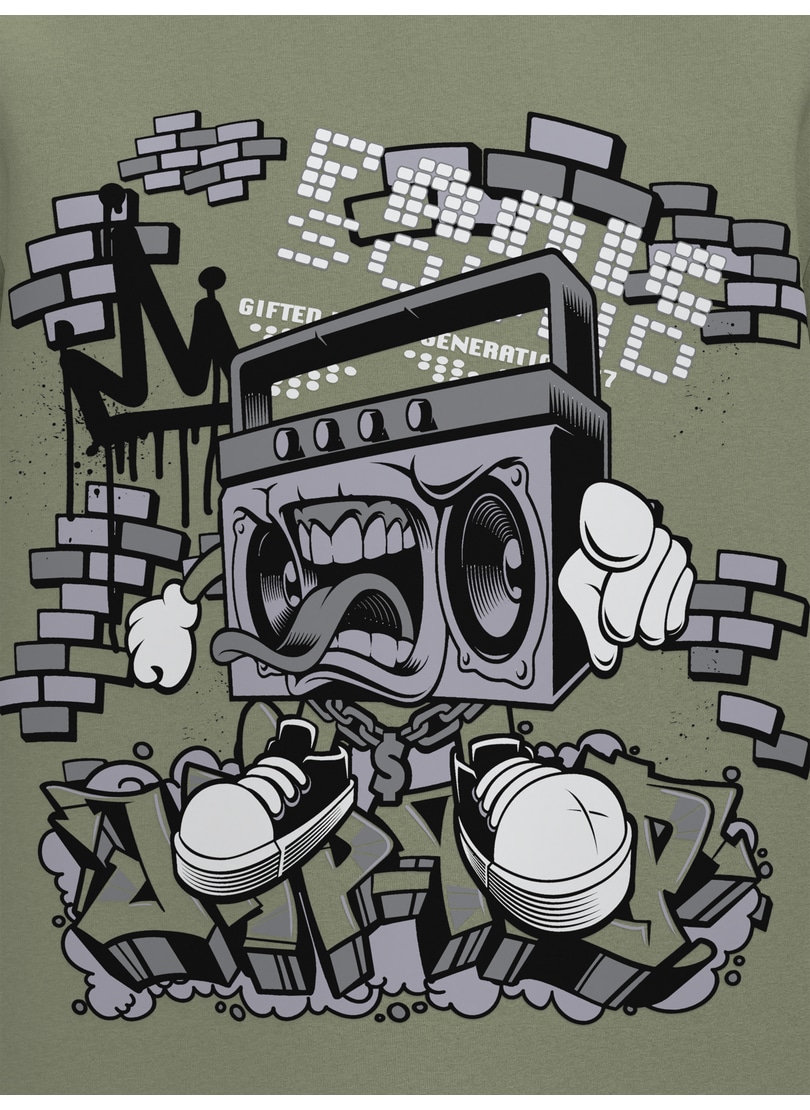 Trigema T-Shirt »TRIGEMA T Shirt mit Printmotiv "Music-Box"« 1