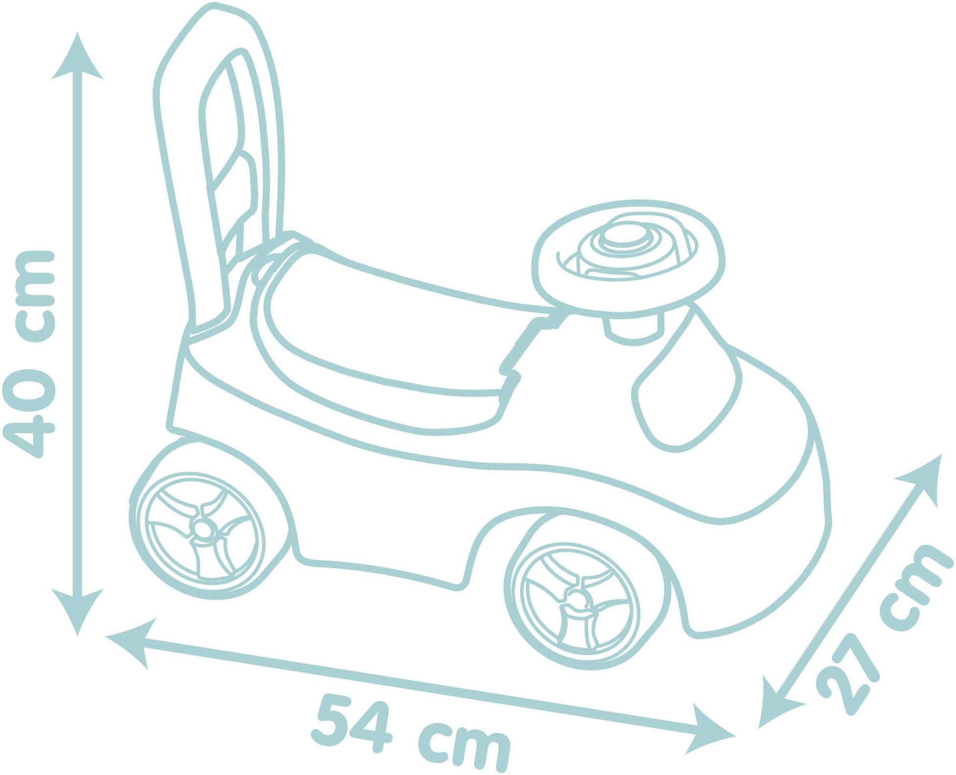 Smoby Rutscherauto »Little Smoby Rutschauto«, auch als Lauflernhilfe nutzbar; Made in Europe