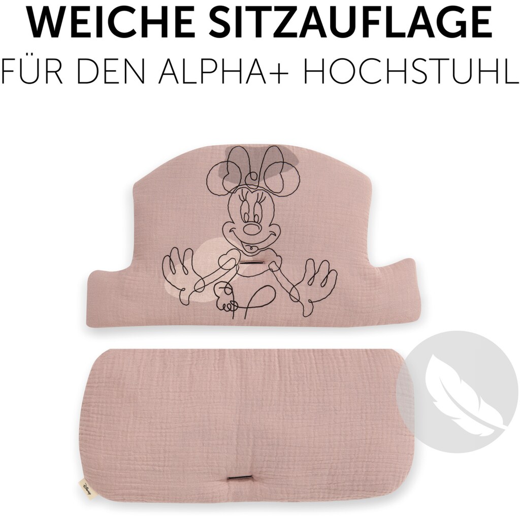 Hauck Kinder-Sitzauflage »Select, Minnie Mouse Rose«, passend für den ALPHA+ Holzhochstuhl und weitere Modelle