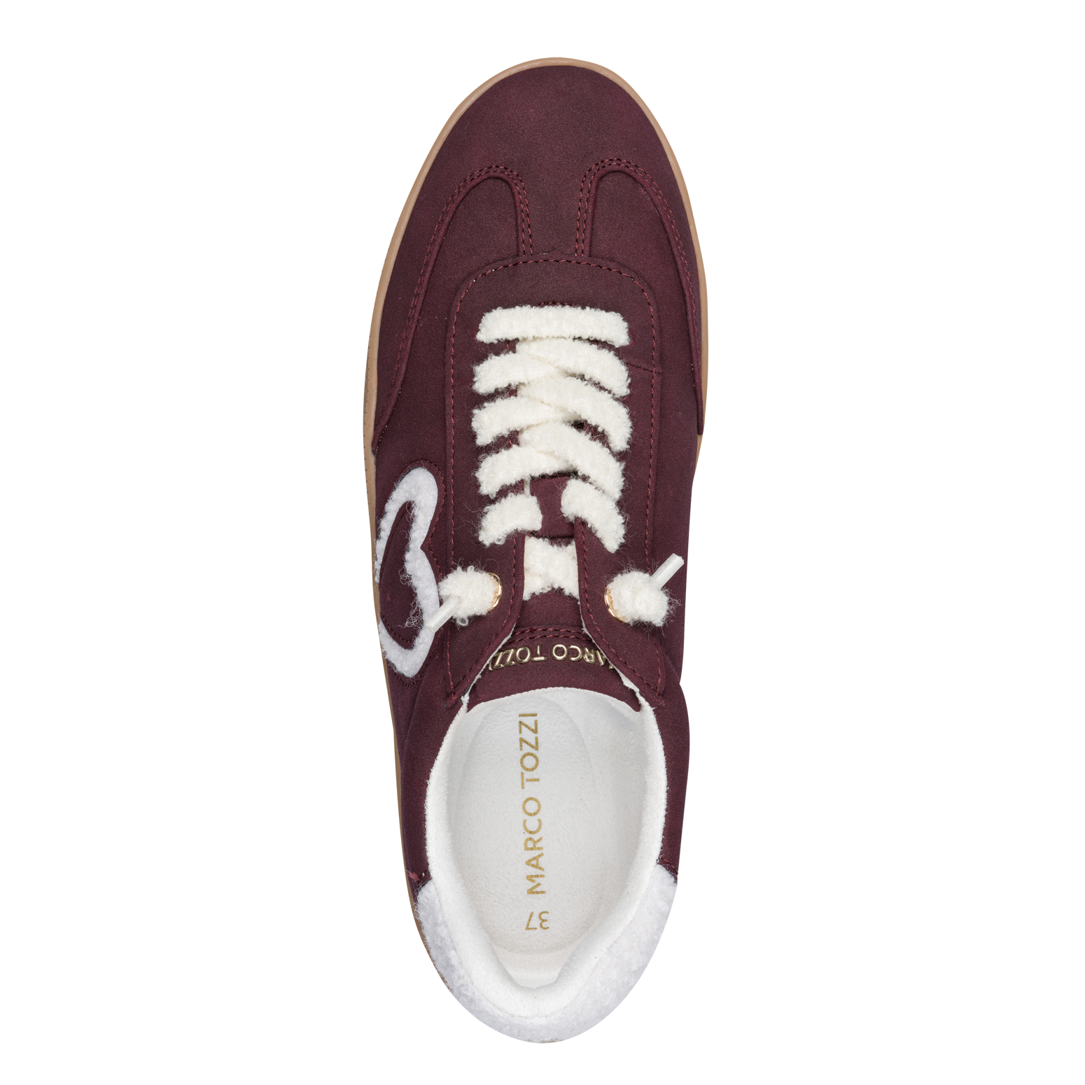 MARCO TOZZI Slip-On Sneaker  Freizeitschuh, Plateausneaker, Slipper mit Plüsch-Herz