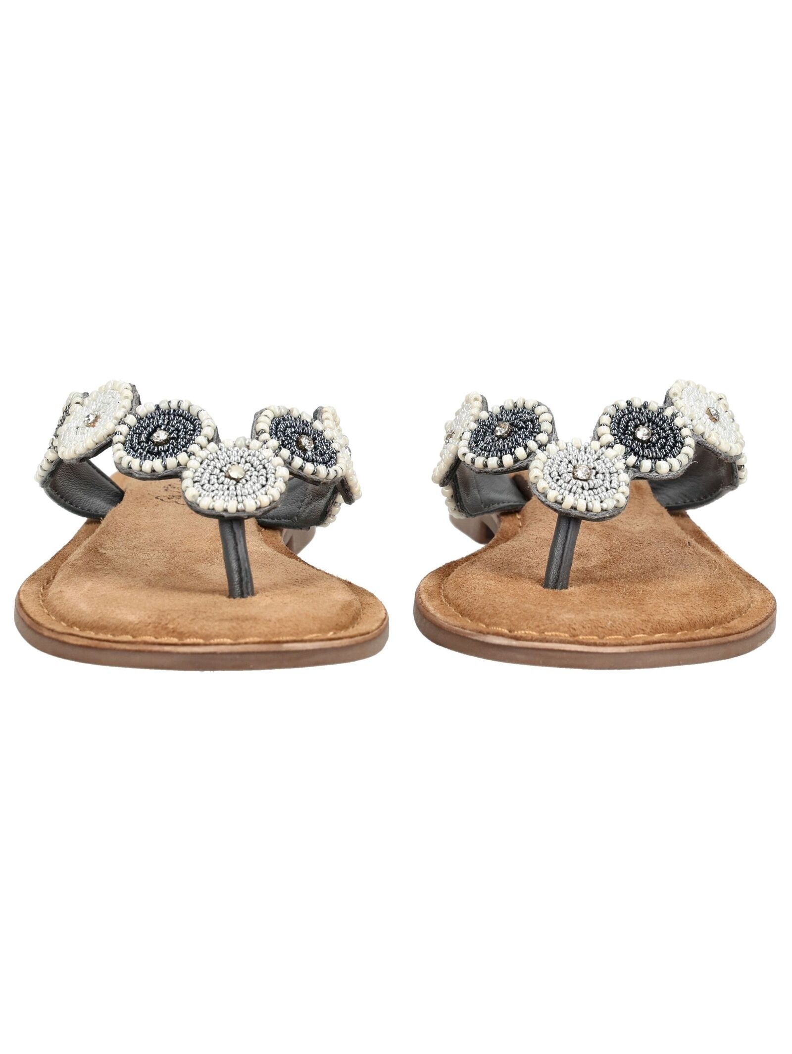 Lazamani Zehentrenner »Lazamani Pantoletten Leder/Textil«