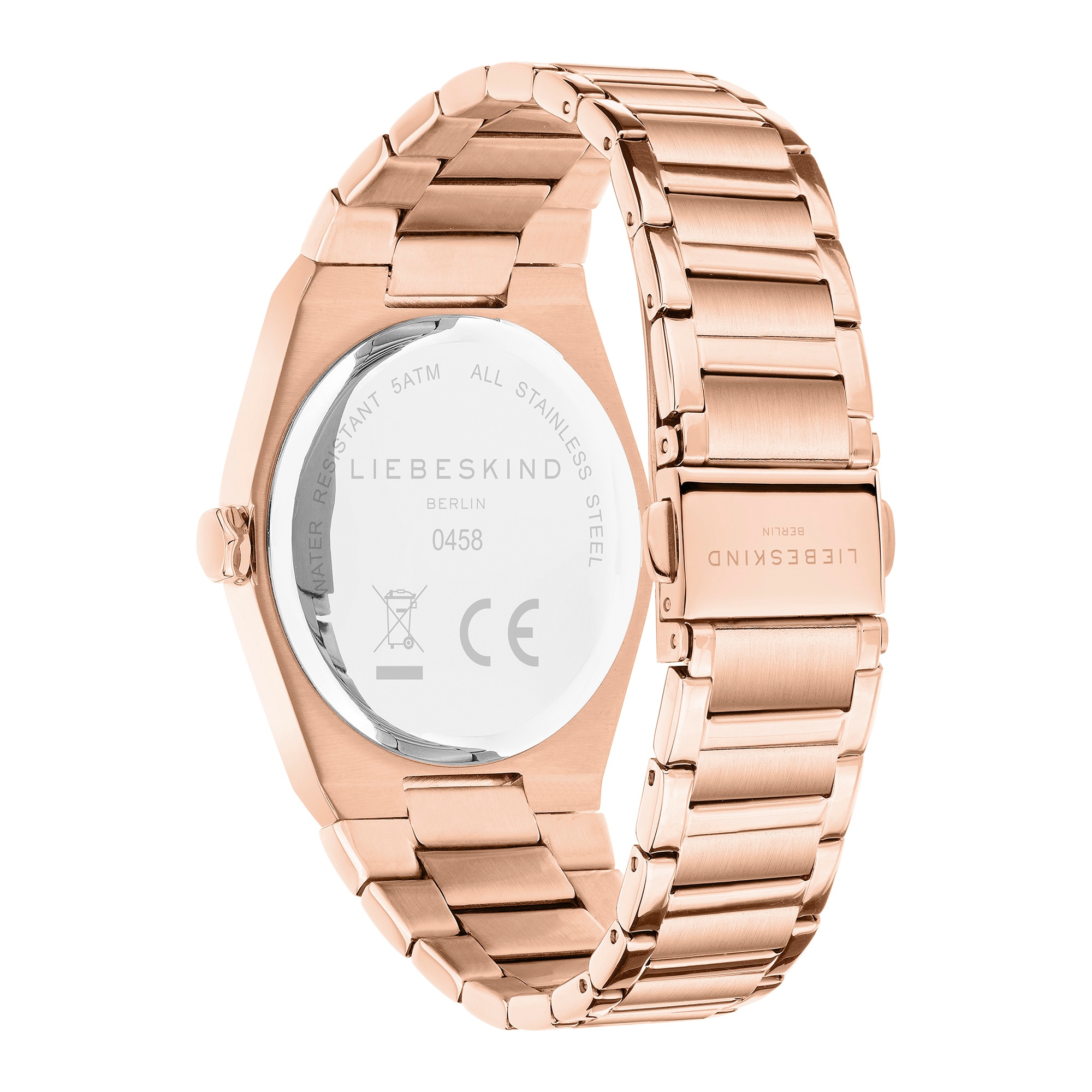 Liebeskind Berlin Quarzuhr »Minimalist 45 mm«, Armbanduhr, Damenuhr, Edelstahlarmband, analog